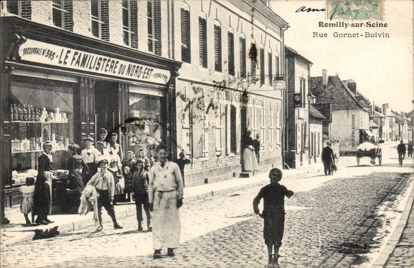Romilly on the Seine CPA Street Gornet Bolvin