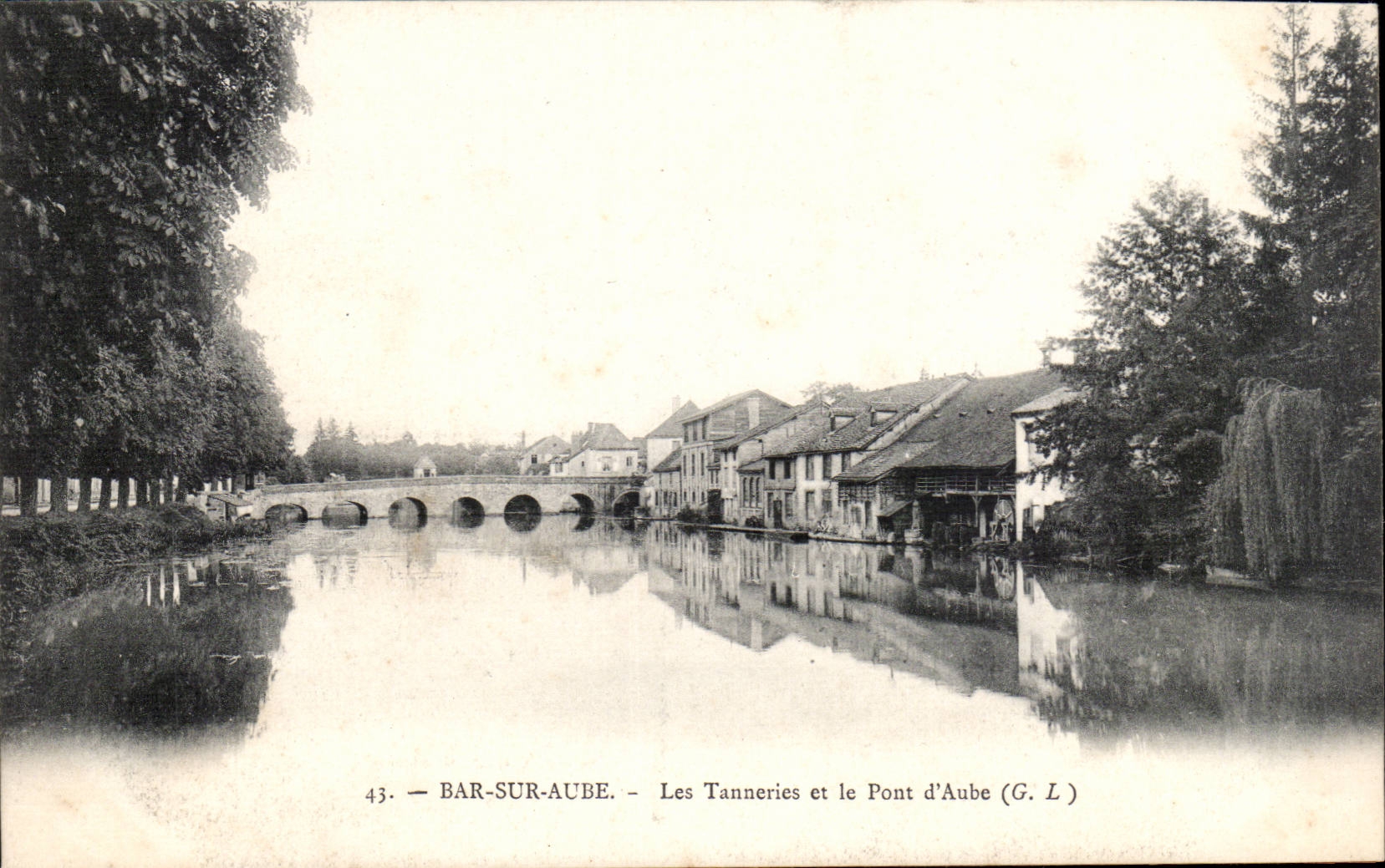 Stab auf Paddel - Gerberei und die Brucke vom Paddel - CPA