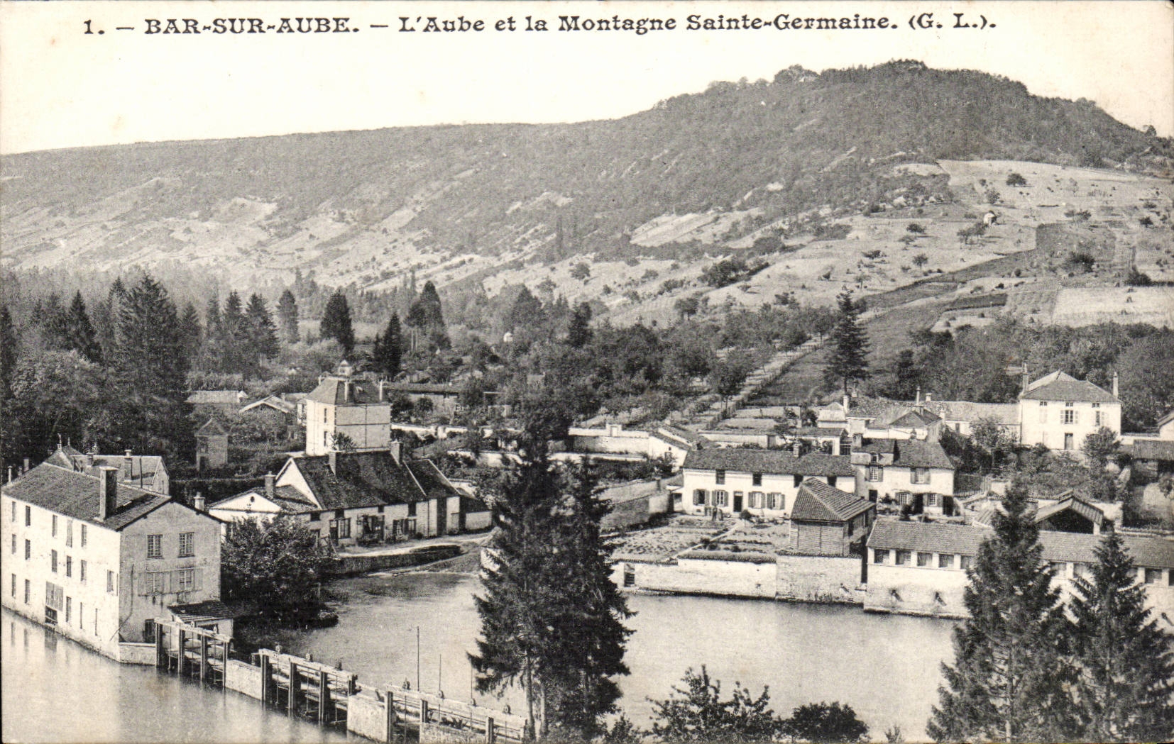 Stab auf Paddel - das Paddel und der Berg deutsche Co - CPA