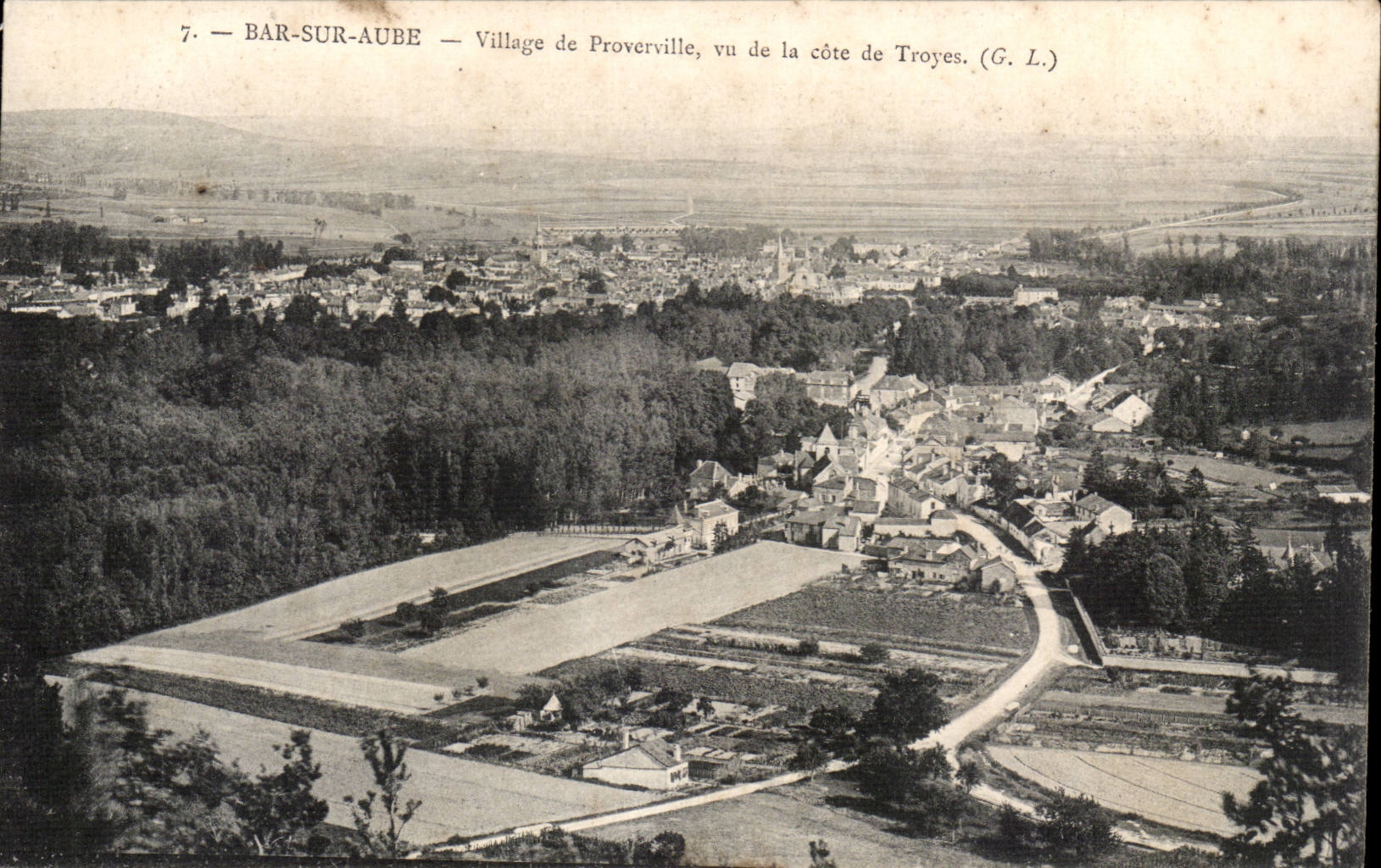 Stab auf Paddel - Dorf von Proverville VE von Troyes - CPA