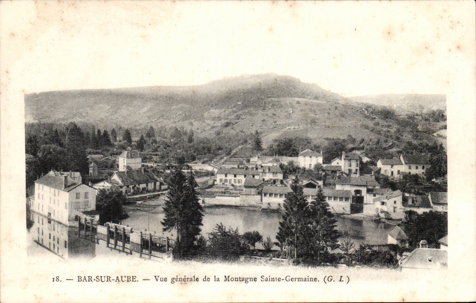 Stab auf Paddel - Ansicht des Berges deutsche Co - CPA