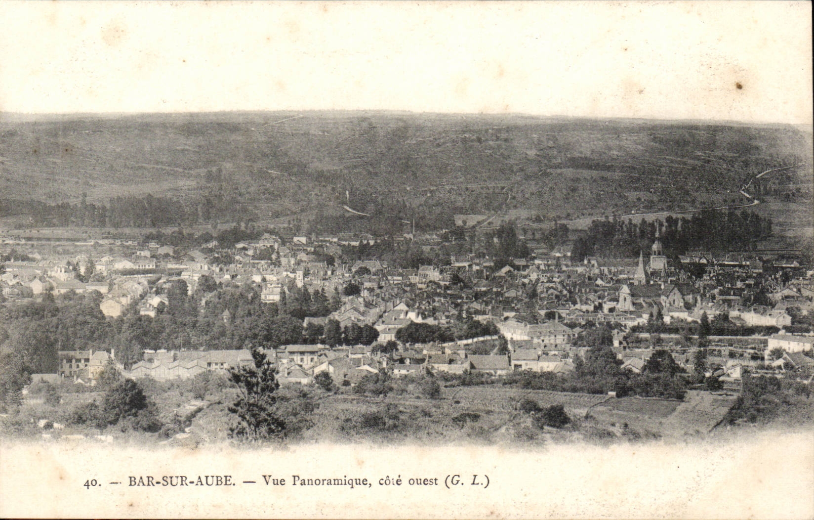 Stab auf Paddel - panoramische Ansicht - CPA