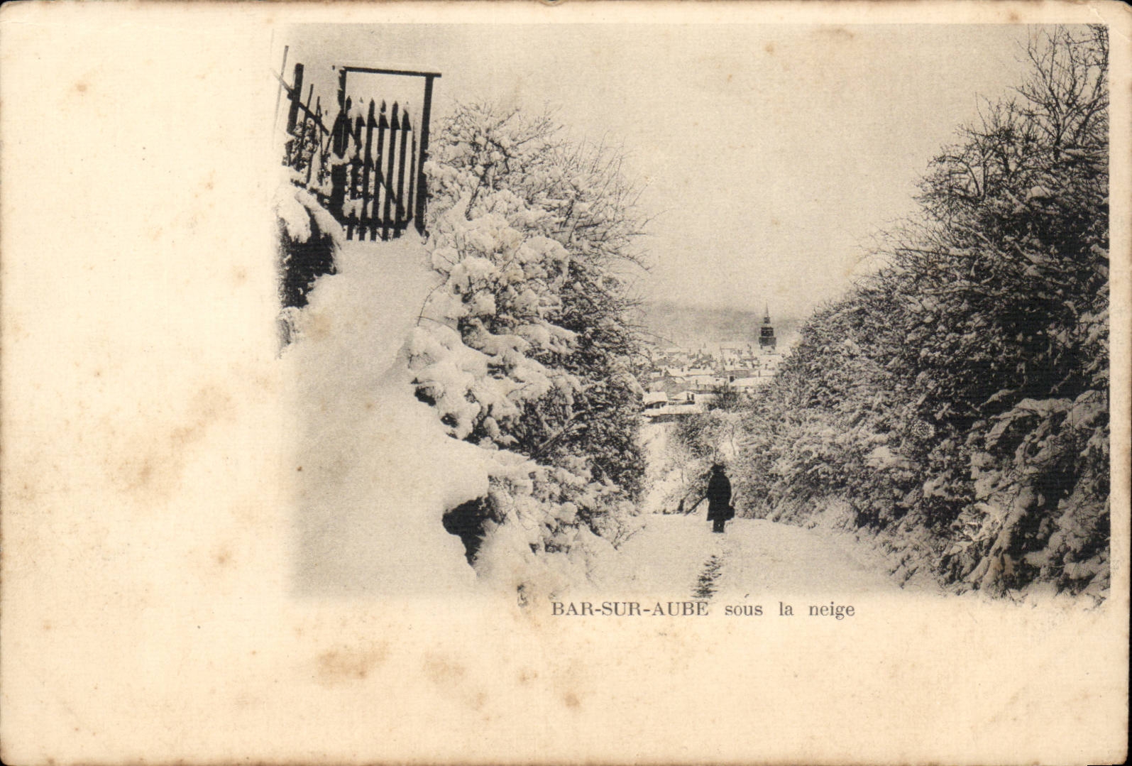 Bar on Paddle - under snow - CPA