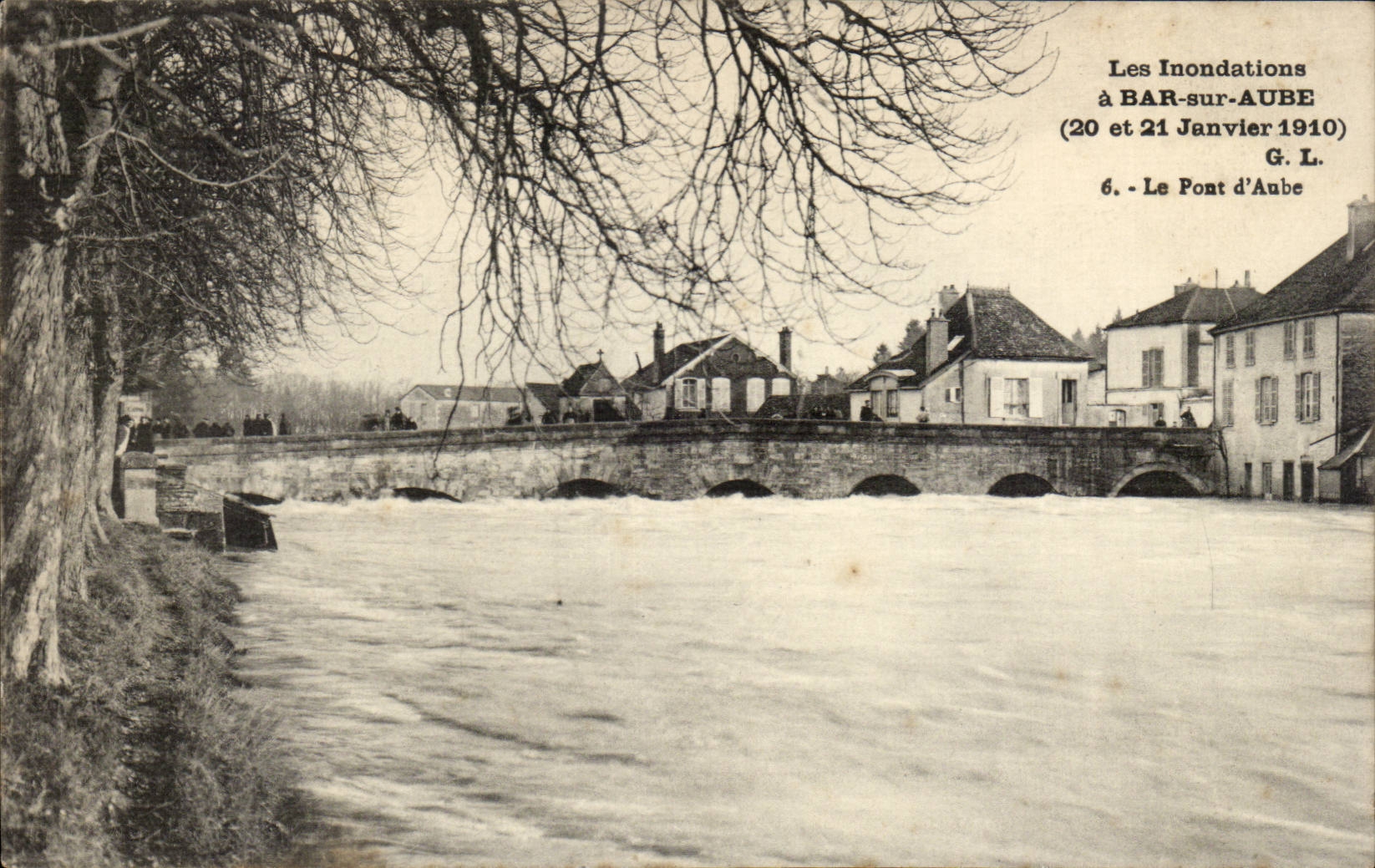 Bar on Paddle - the Floods January 20 and 21 1910 - CPA