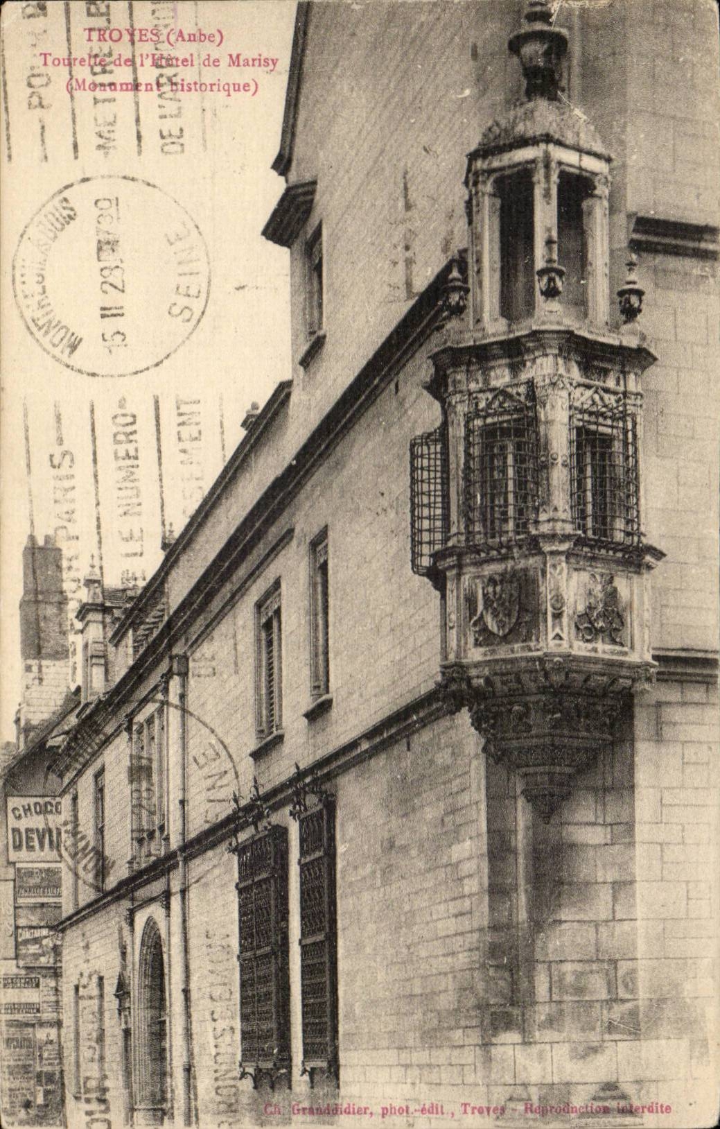 Troyes - Turret of the Hotel of Marisy - CPA