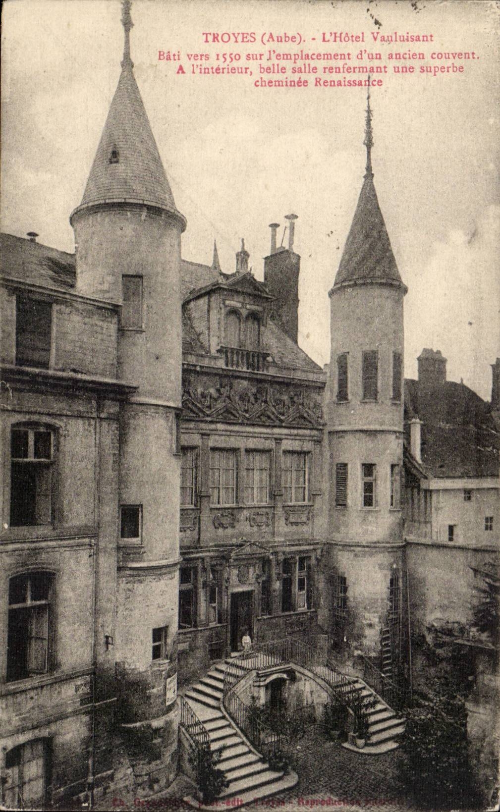 Troyes - the Vauluisant Hotel - CPA