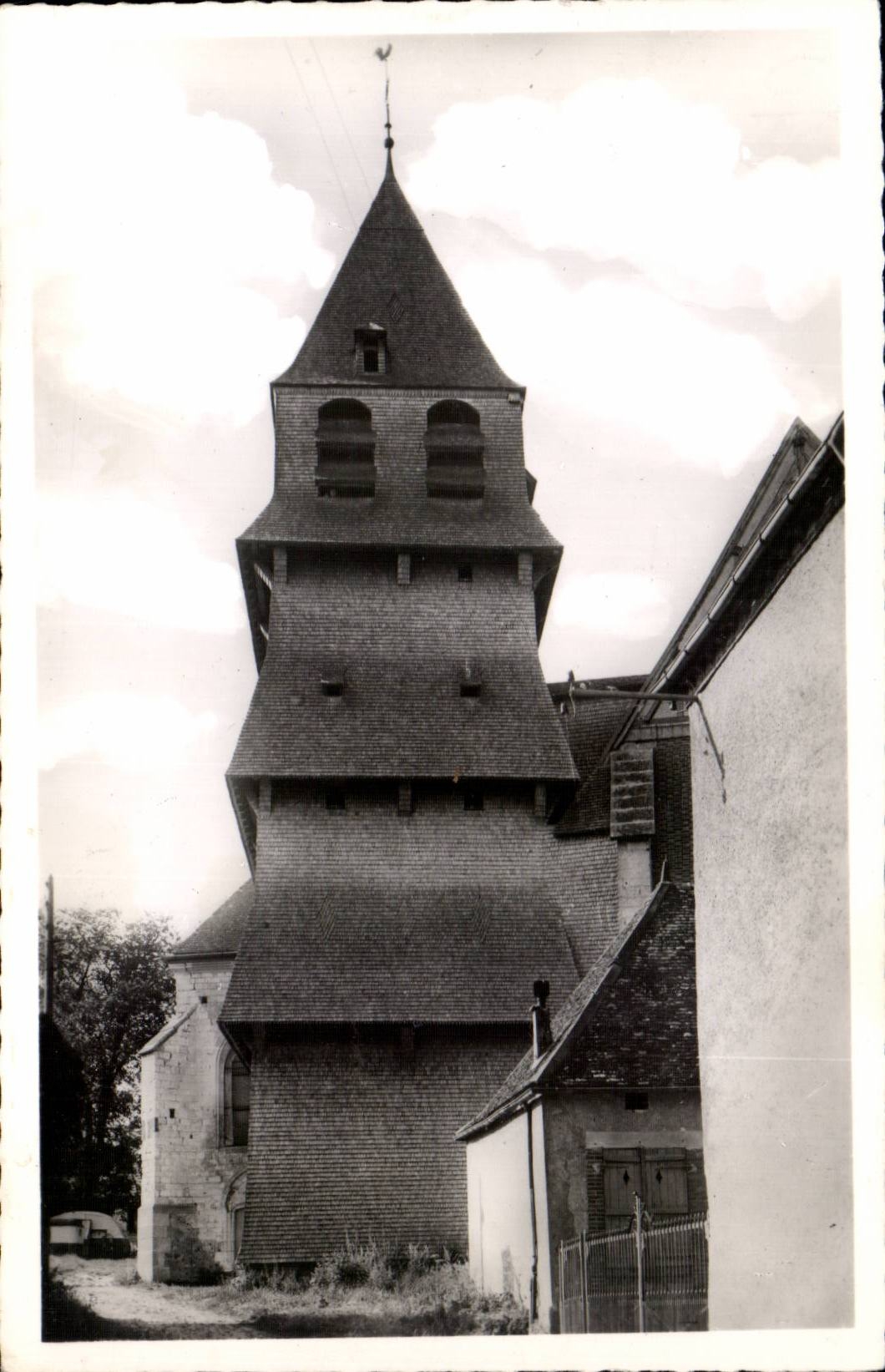 Villemaur on Valve - the superb Bell-tower construction timber - CPA