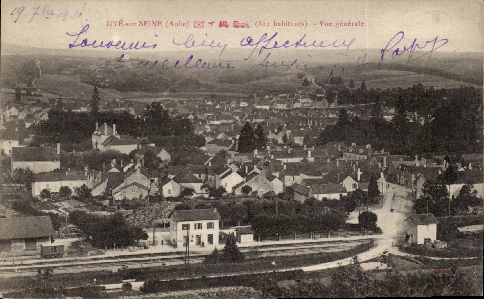Gye on the Seine - View - CPA