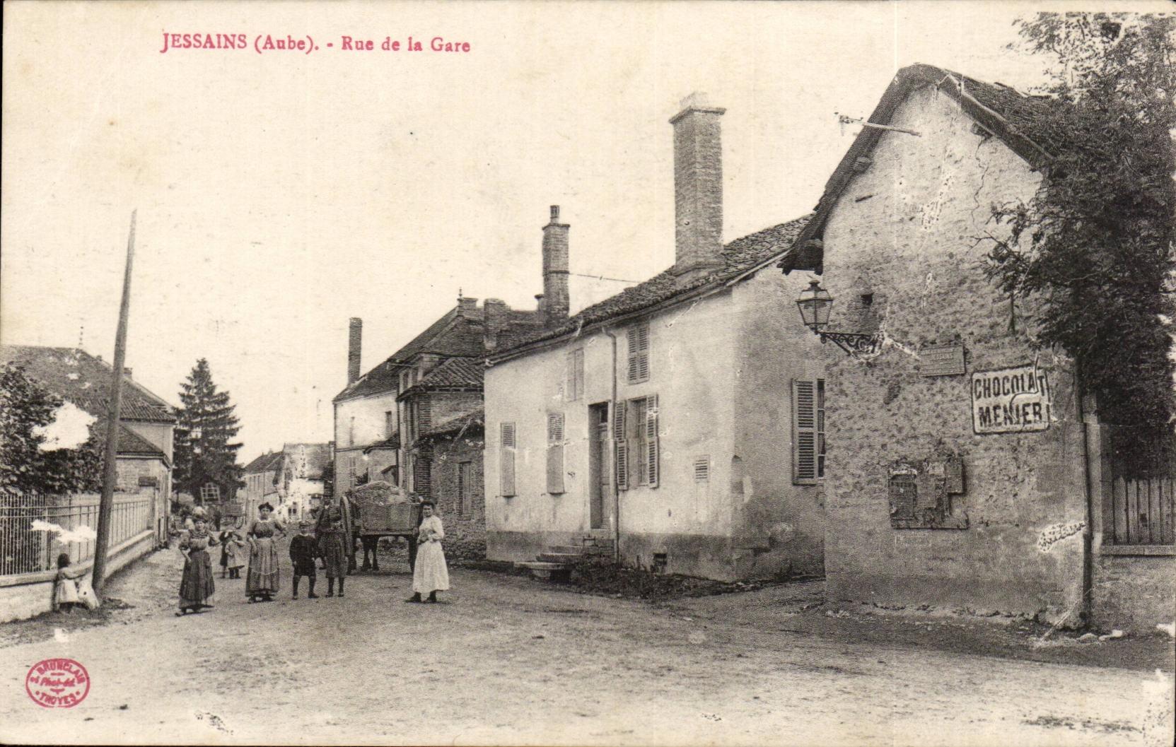 Jessains - Street of the Station - CPA