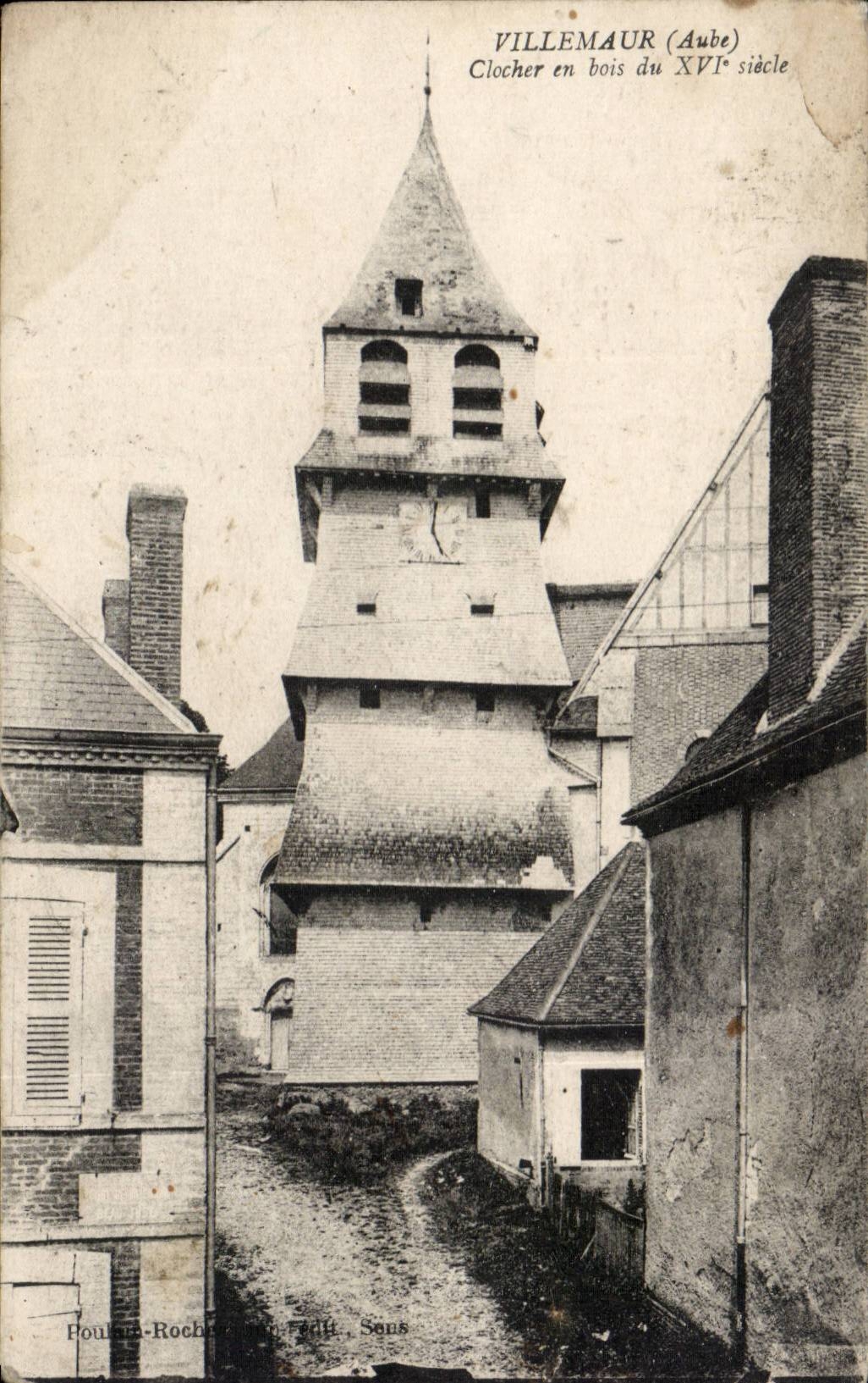 Villemaur - Bell-tower of wood CPA