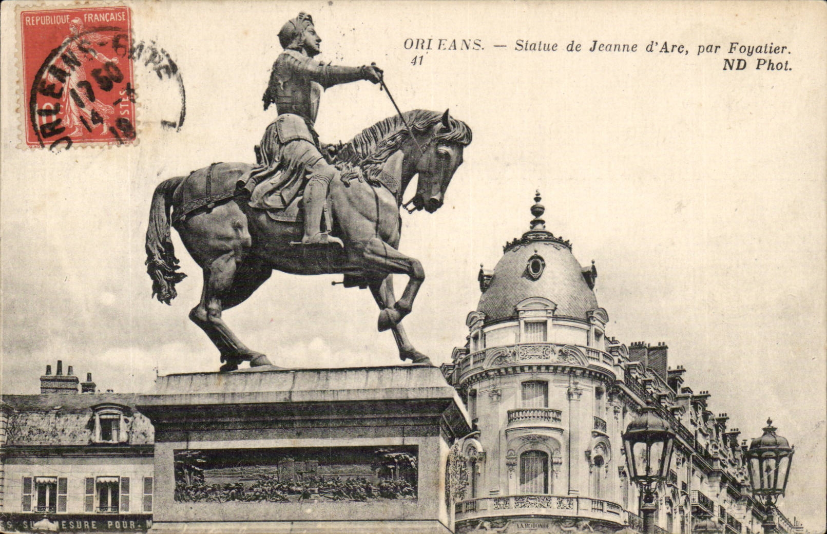 Orleans - Statue of Jeanne d' Arc - CPA