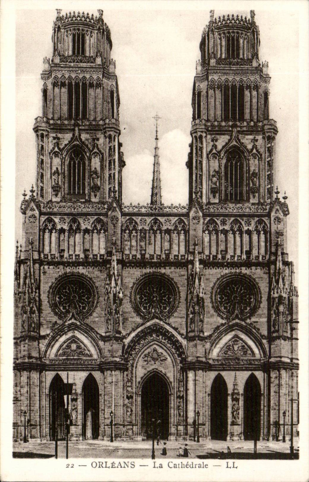 Orleans - the Cathedral - CPA