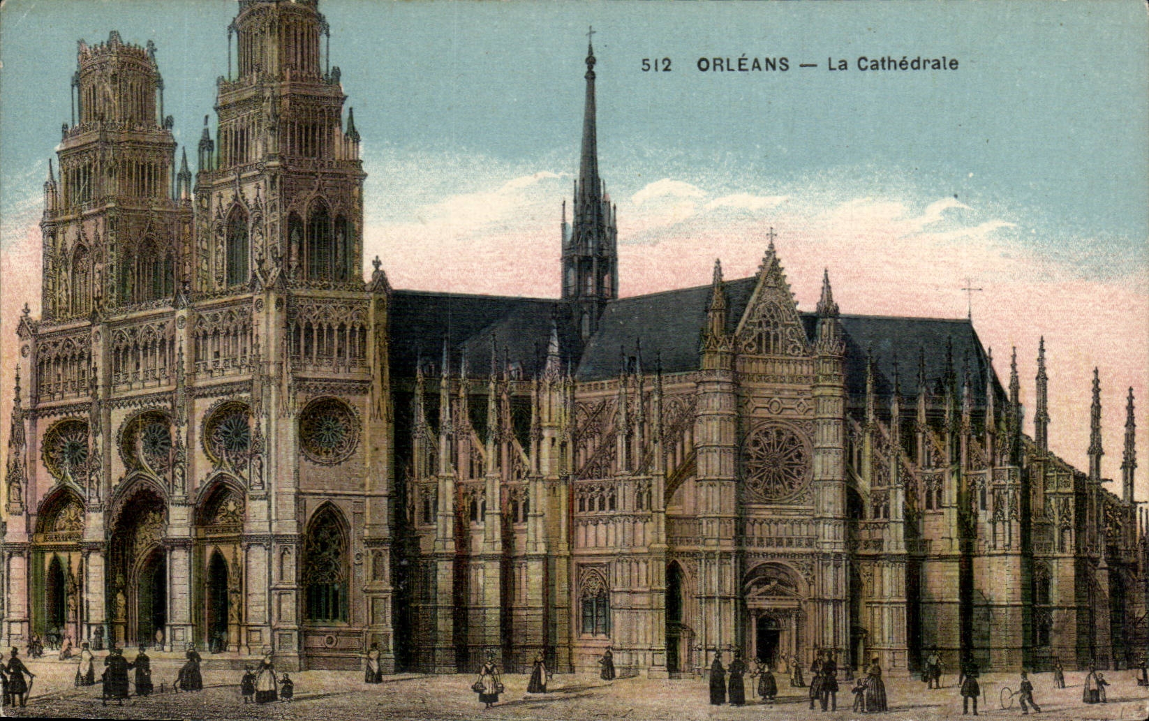 Orleans - the Cathedral - CPA