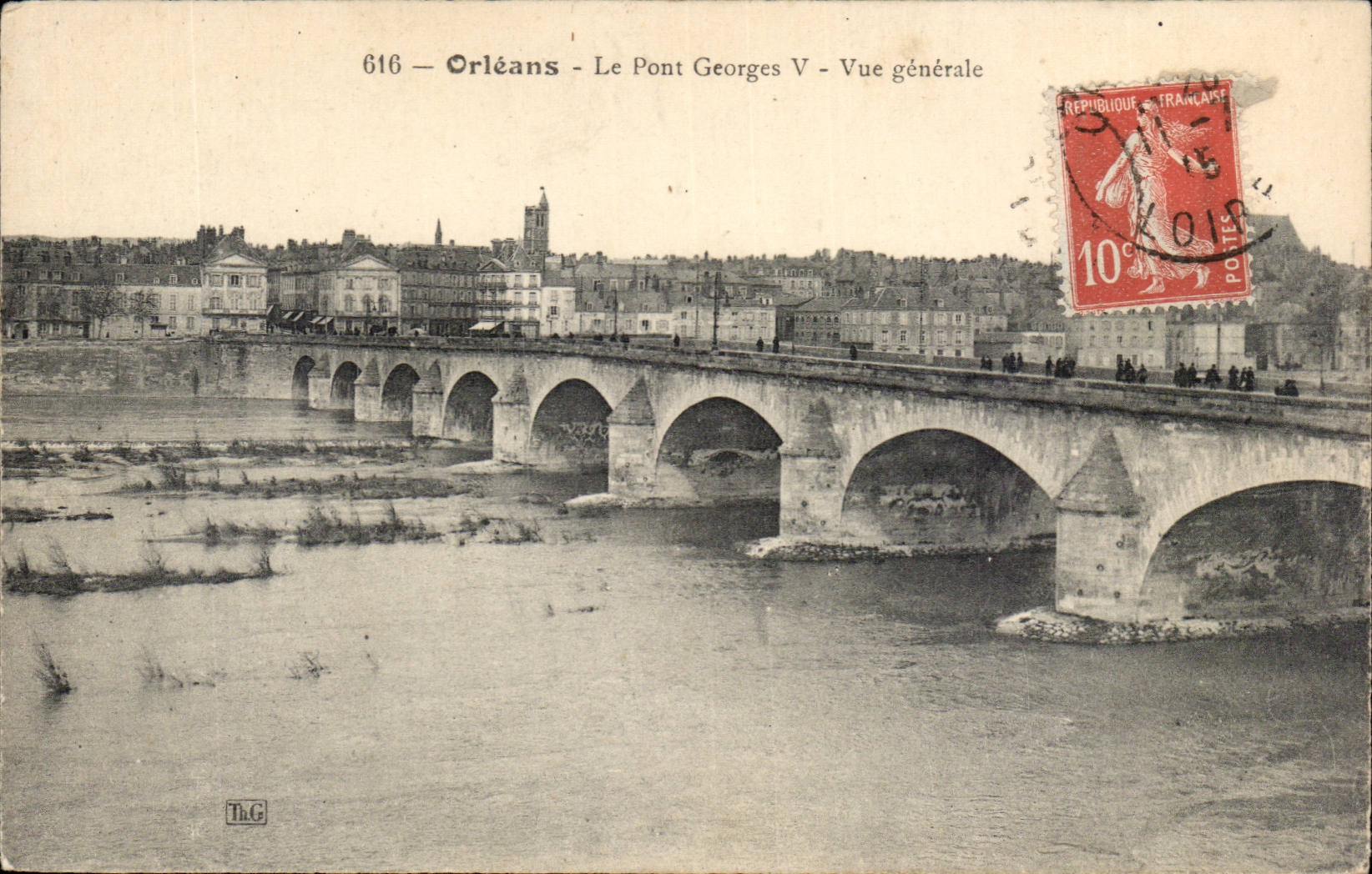 Orleans - the Bridge George V - View - CPA