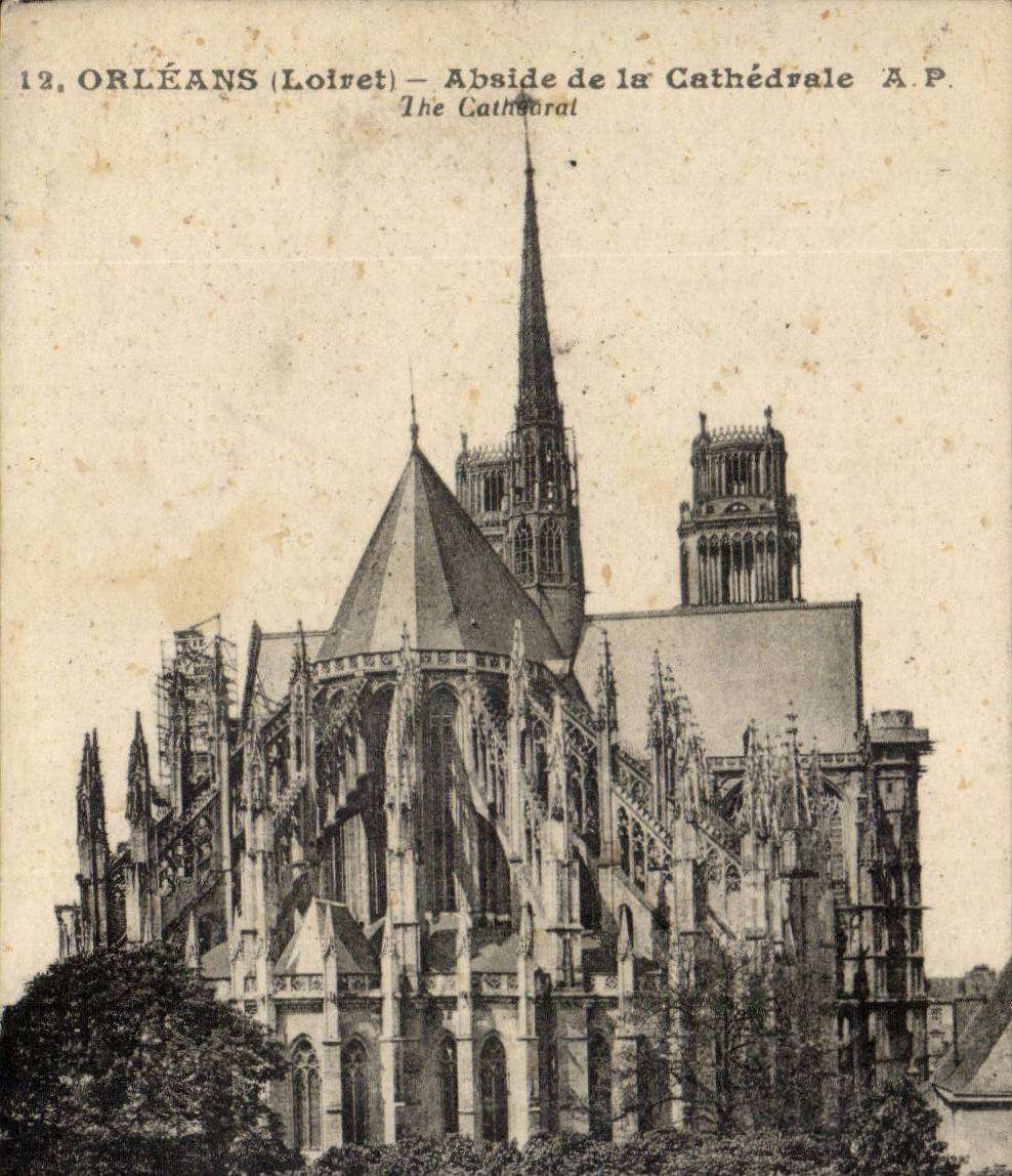 Orleans - Apse of the Cathedral - CPA