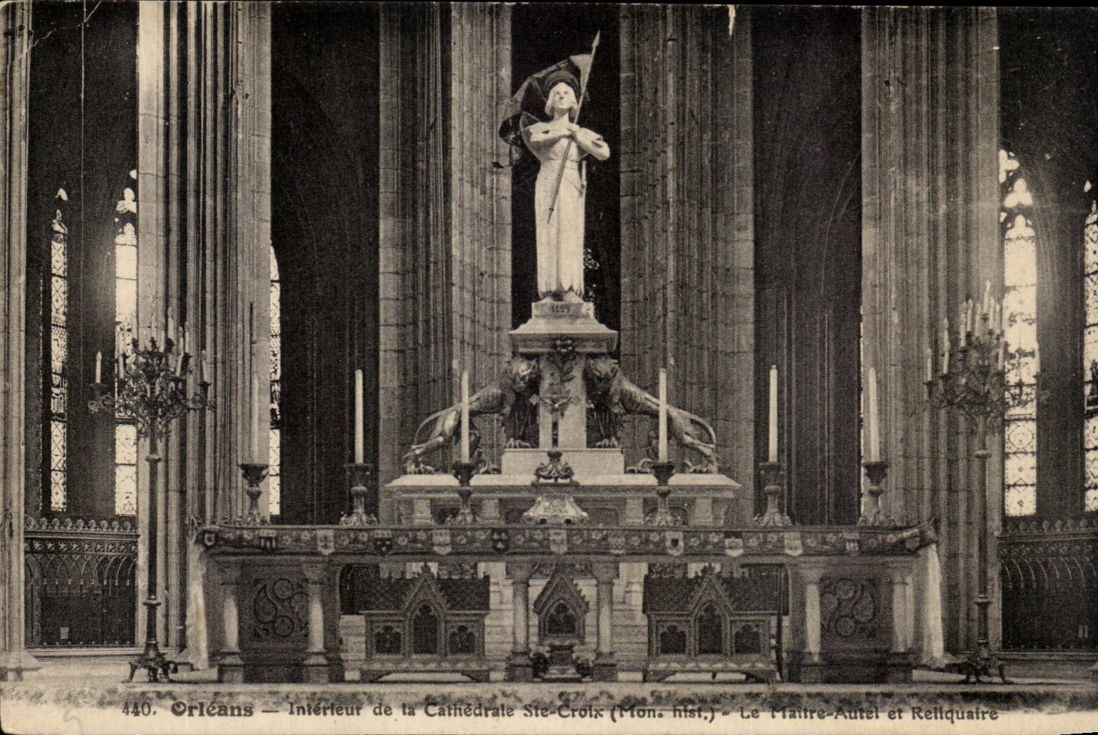 Orleans - Interior of the Cathedral co Cross - CPA