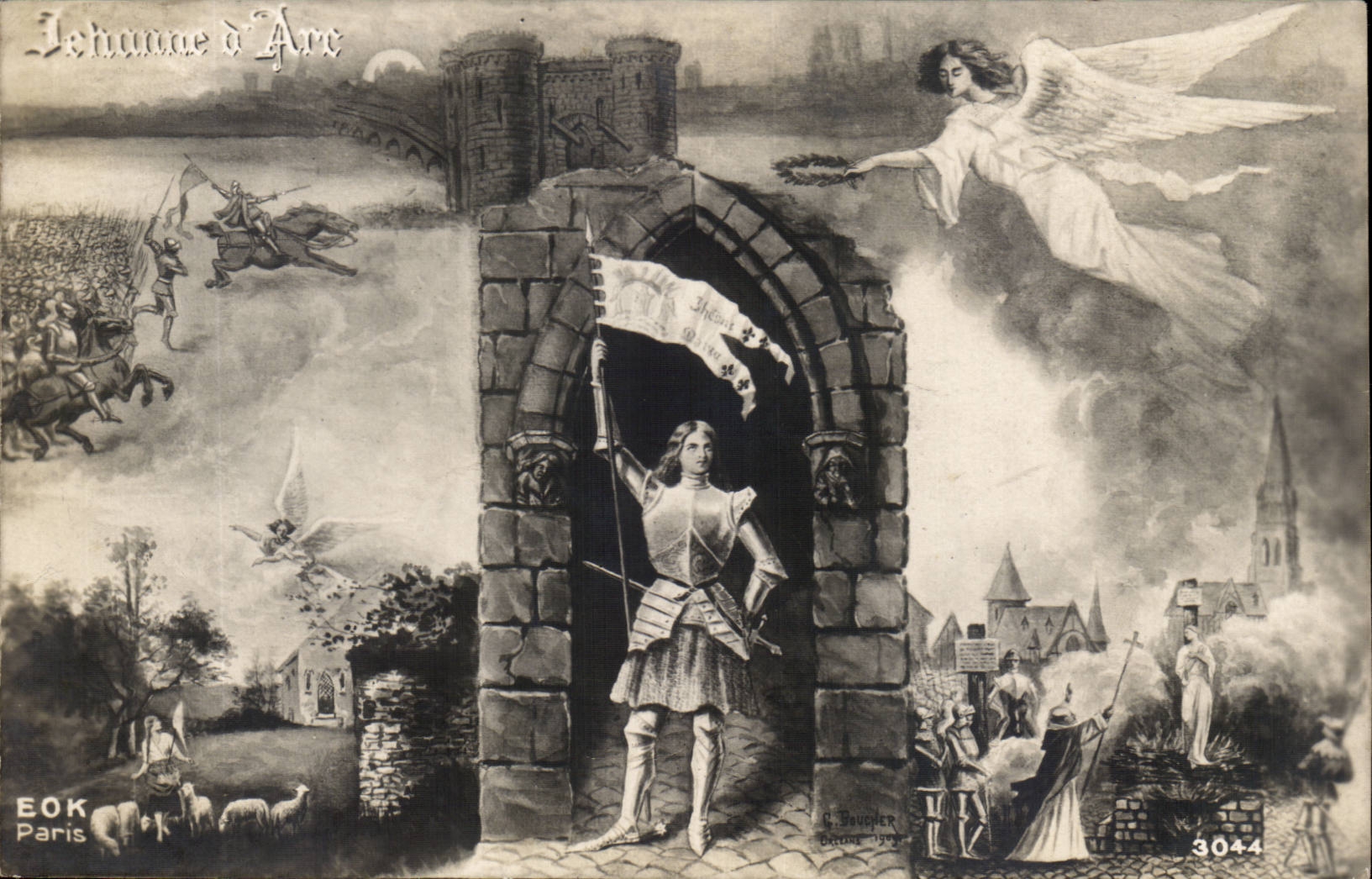 Orleans - Jeanne d' Arc - Fantasy - Woman - CPA