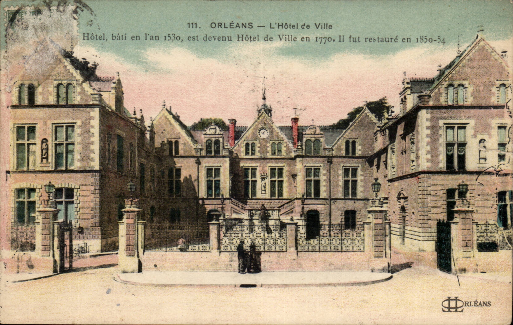 Orleans - the Town hall - frame in the year 1530 and become Town hall in 1770 - CPA