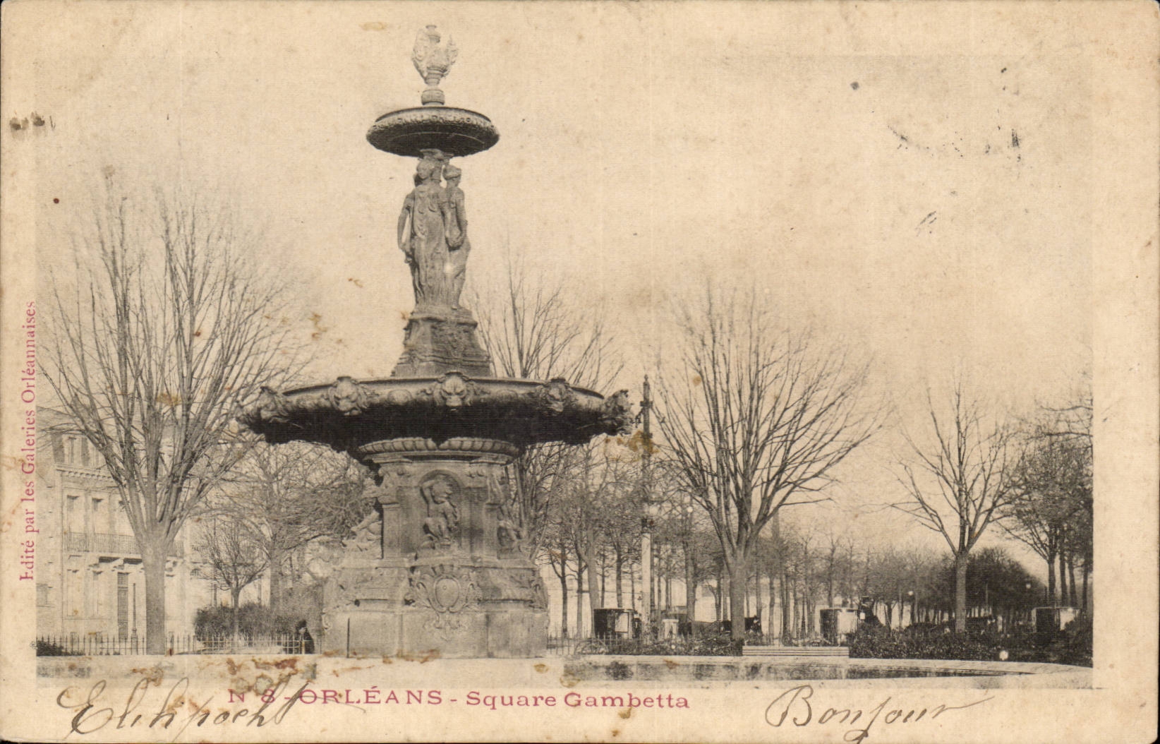 Orleans - Gambetta Public garden - CPA