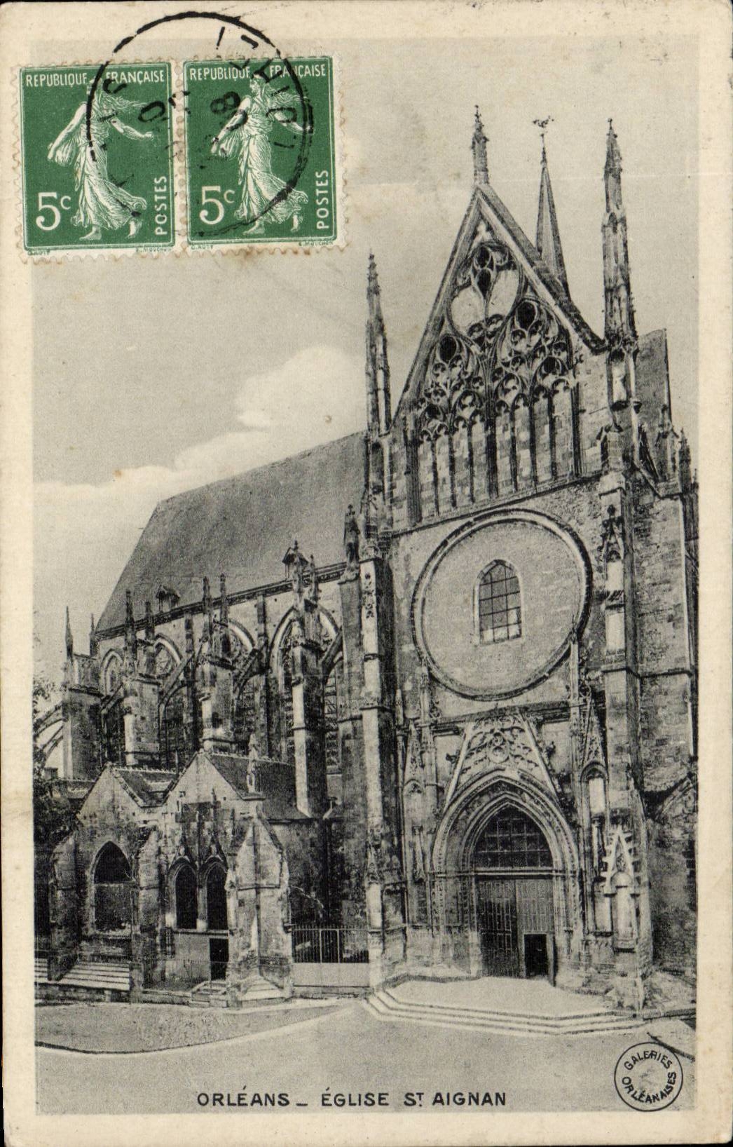 Orleans - Church Saint Aignan - CPA