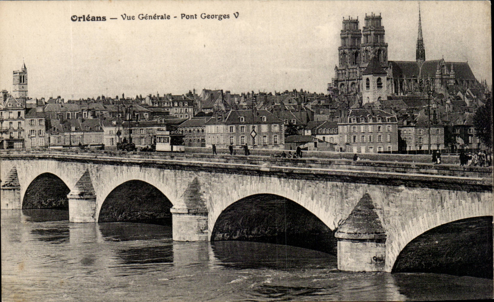 Orleans - View Bridge George V - bridge - CPA
