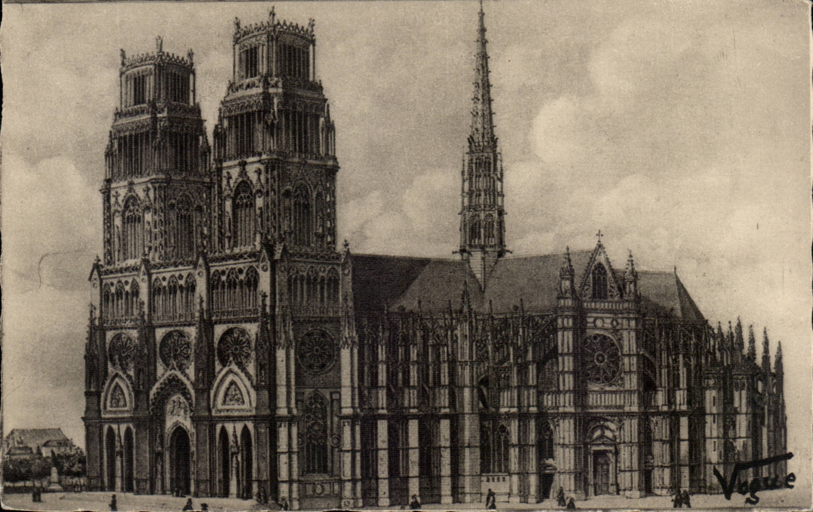 Orleans - the Cathedral co Cross - CPA