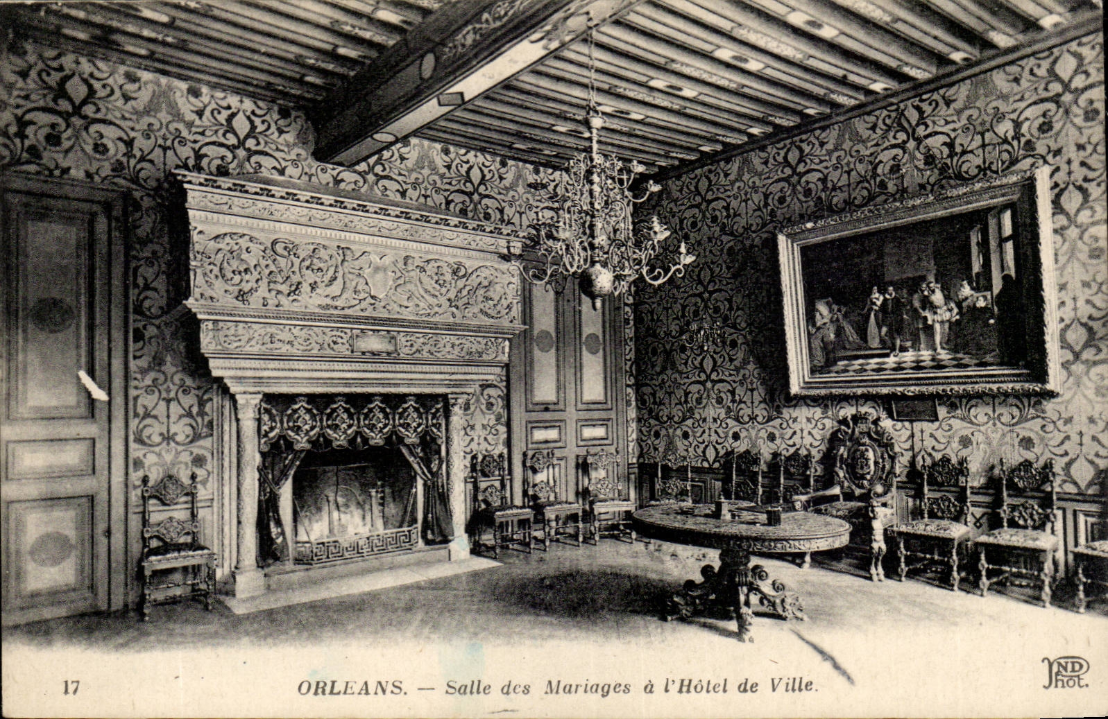 Orleans - Room of the Marriages to the Town hall - CPA