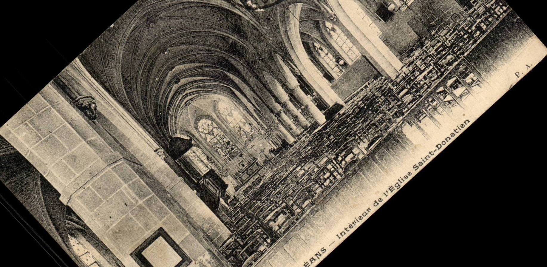 Orleans - Interior of the Church Saint Donation - CPA