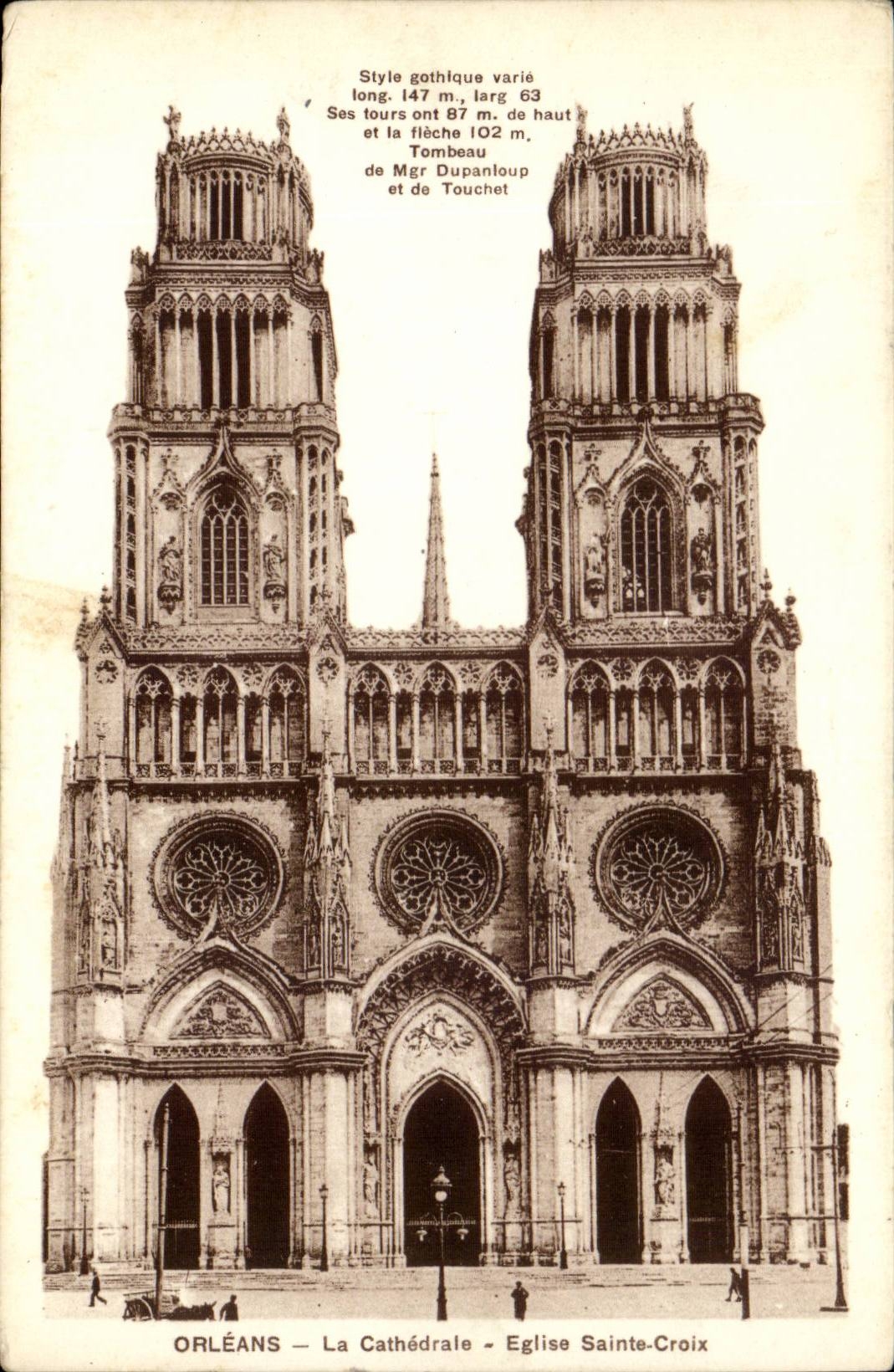 Orleans - Church Sainte Cross - CPA