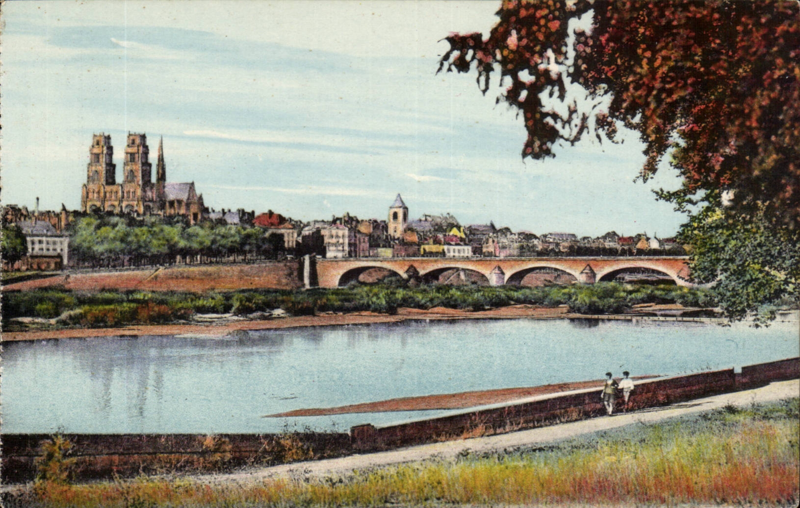 Orleans - Edges of the Loire - the Bridge and View - CPA