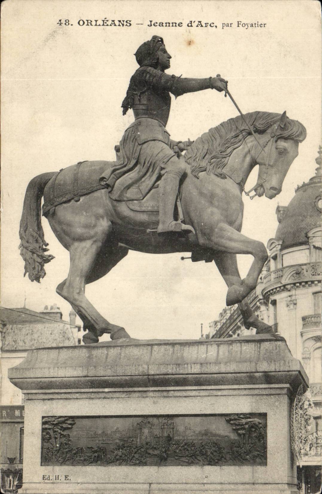 Orleans - Jeanne d' Arc by Foyatier - CPA