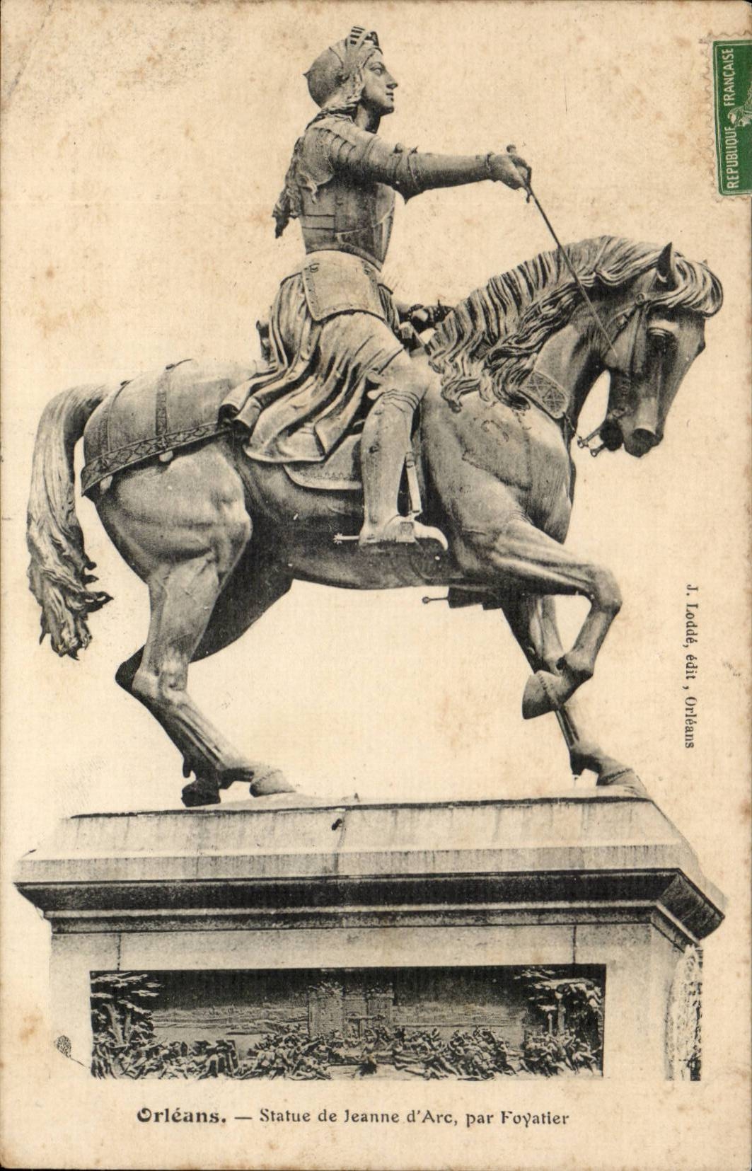 Orleans - Statue of Jeanne d' Arc - CPA
