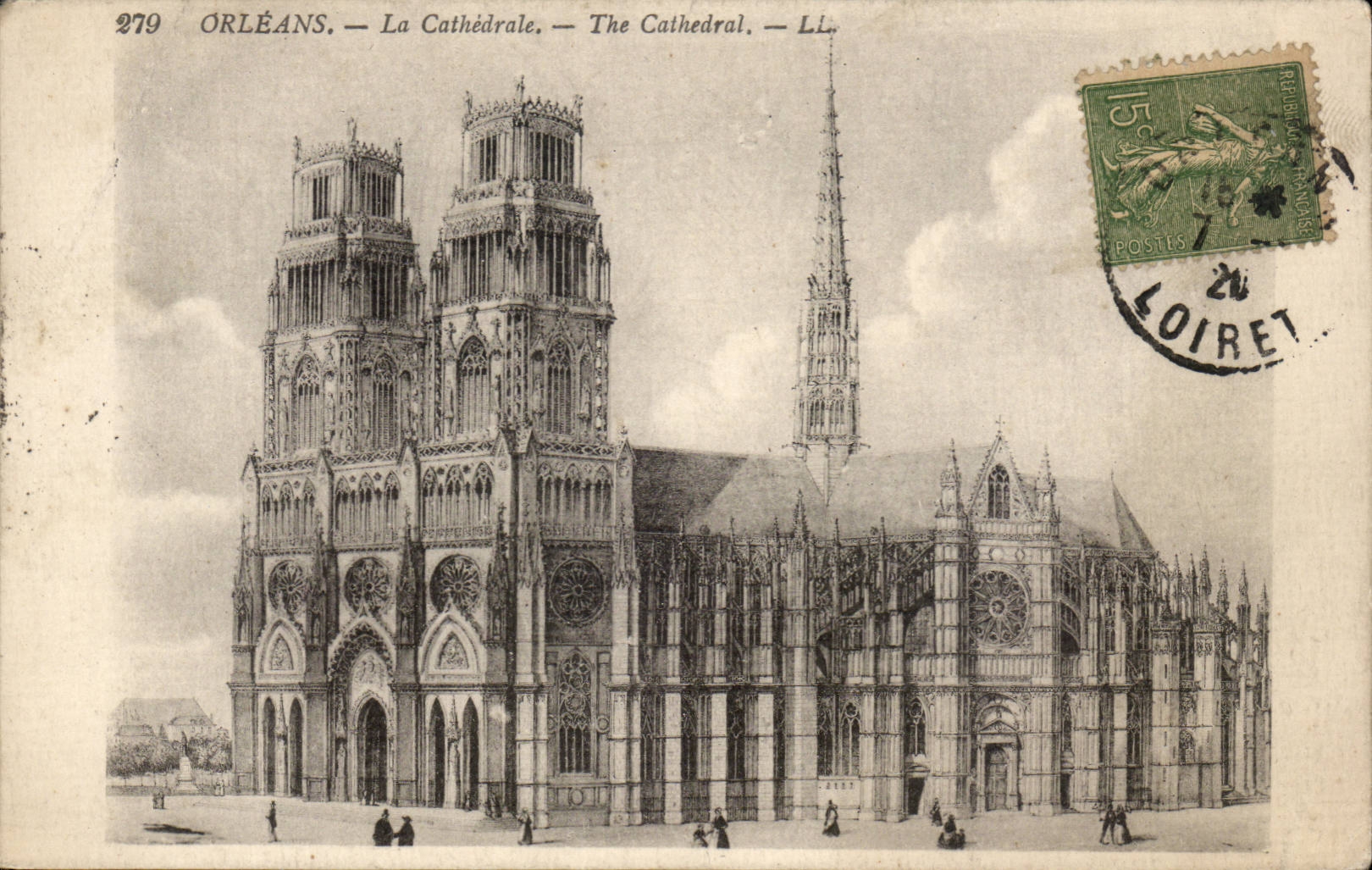 Orleans - the Cathedral - CPA