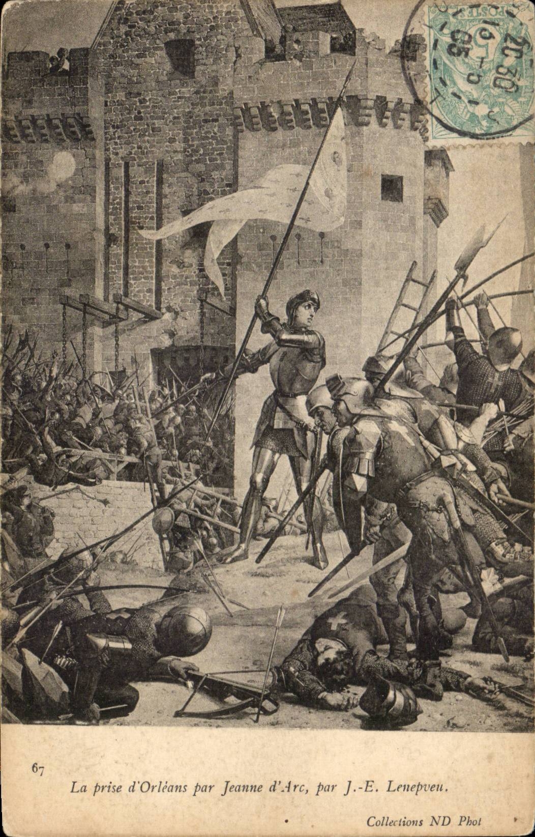 Orleans - the Catch of Orleans per Jeanne d' Arc - CPA