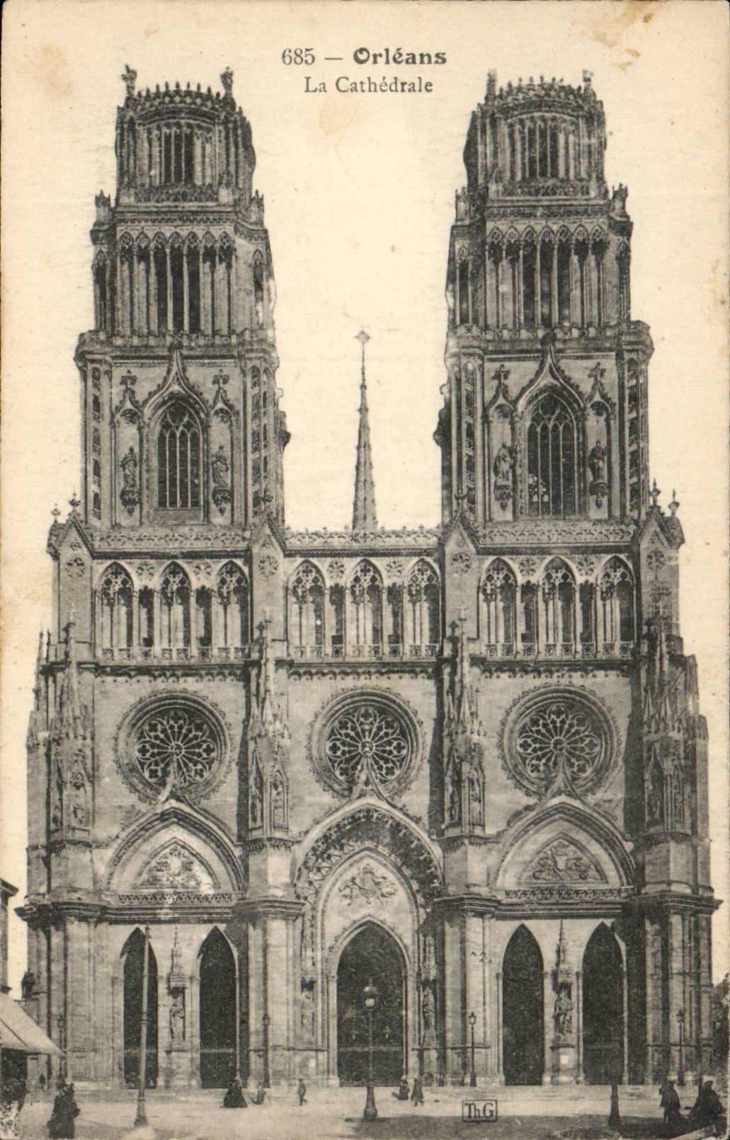 Orleans - the Cathedral - CPA