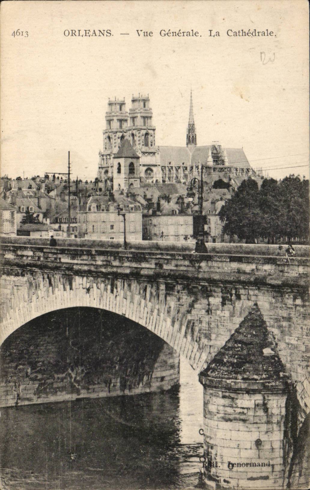 Orleans - the Cathedral - View - CPA
