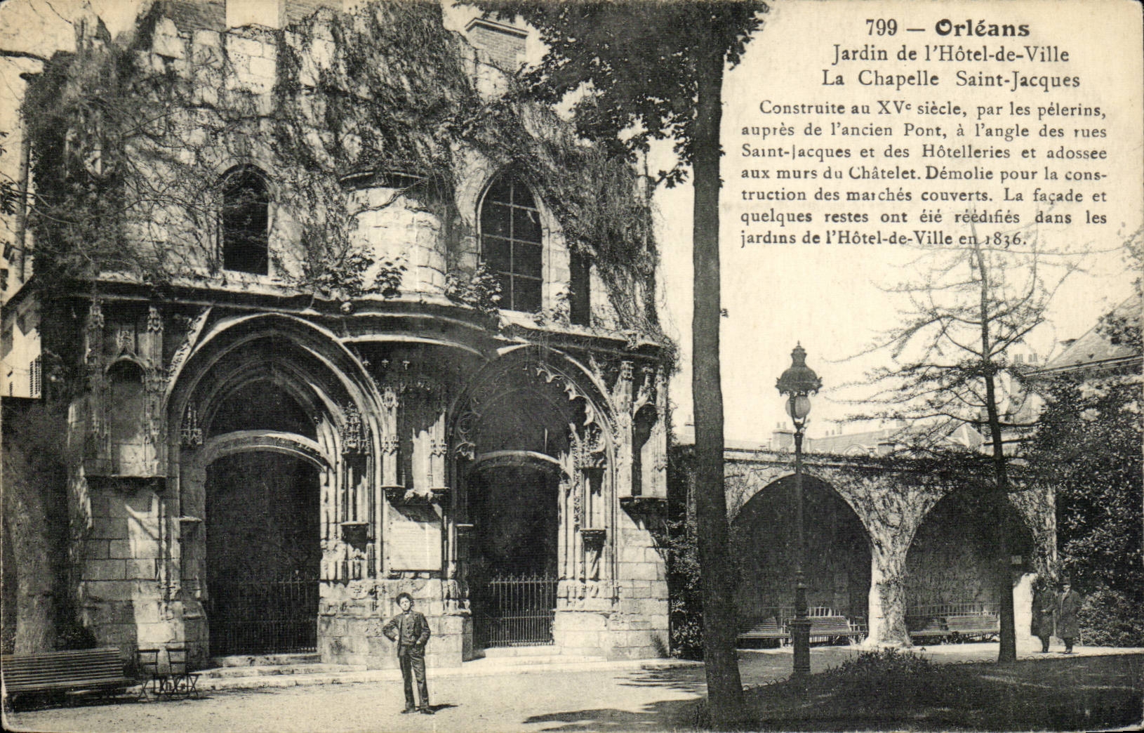 Orleans - Garden of the Town hall - Vault Jacques saint - CPA