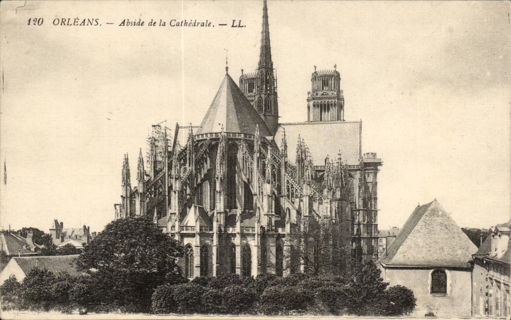 Orleans - Apse of the Cathedral - CPA