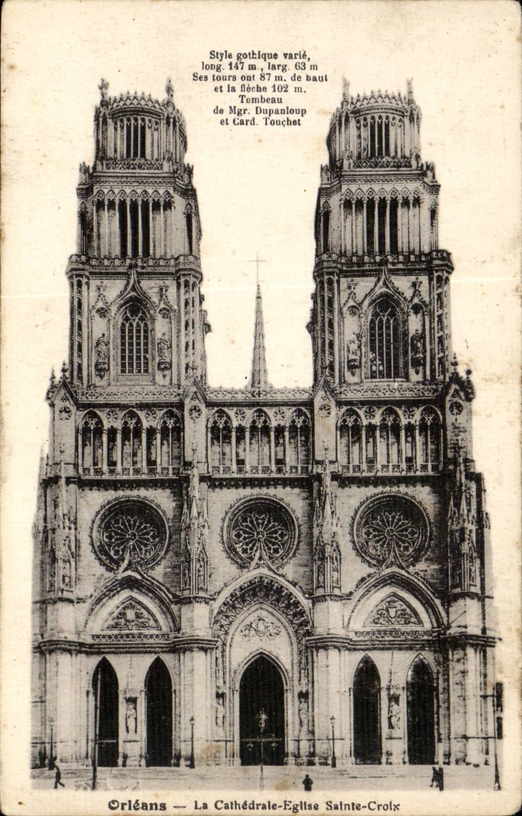 Orleans - the Cathedral co Cross - CPA