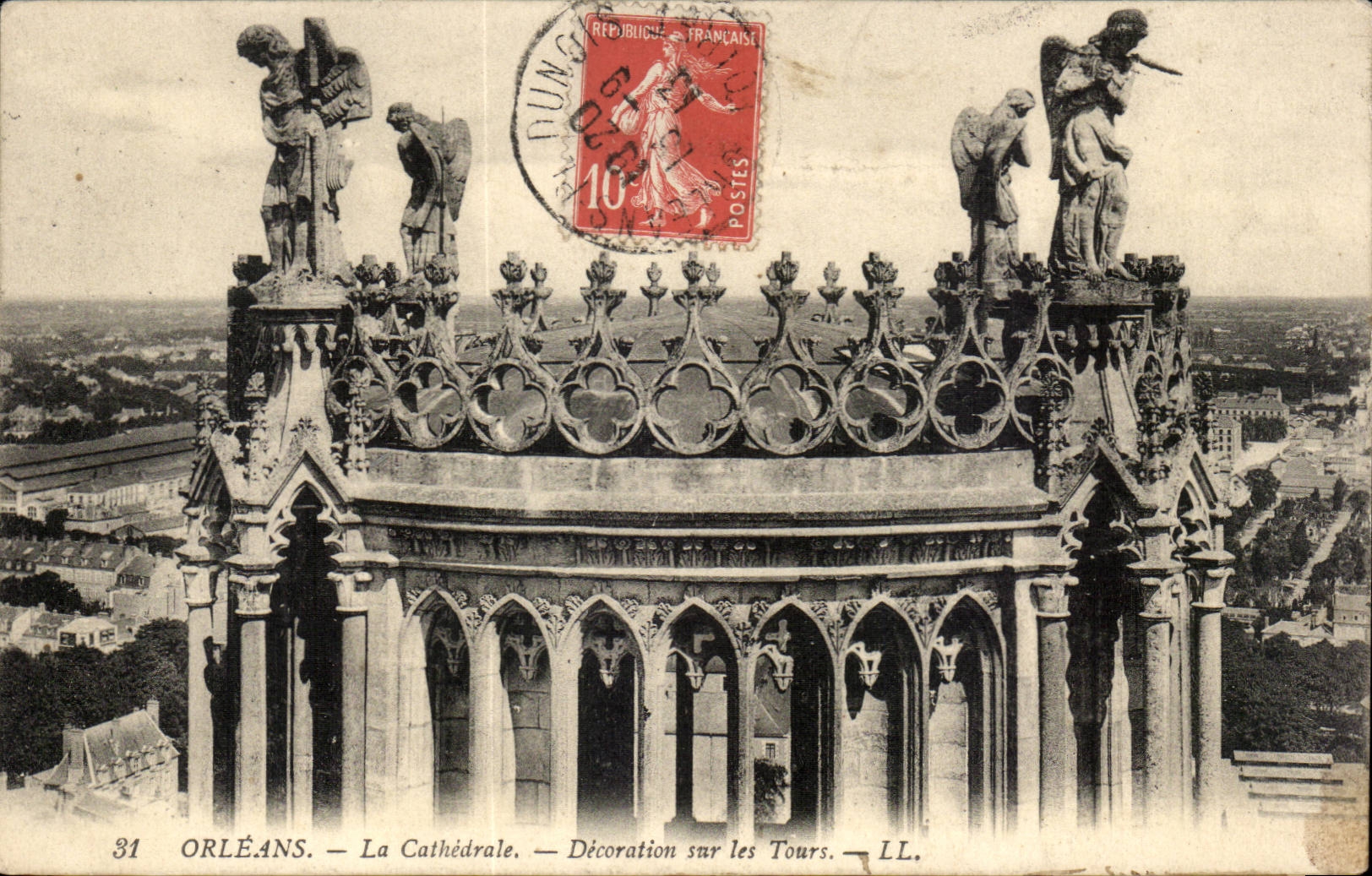 Orleans CPA the cathedral Decoration on Tours