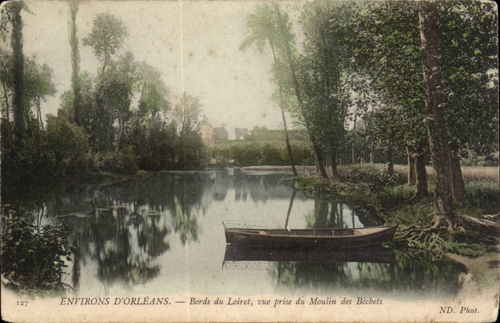 Surroundings of Orleans CPA Edges of Loiret seen from of the mill of Bechets