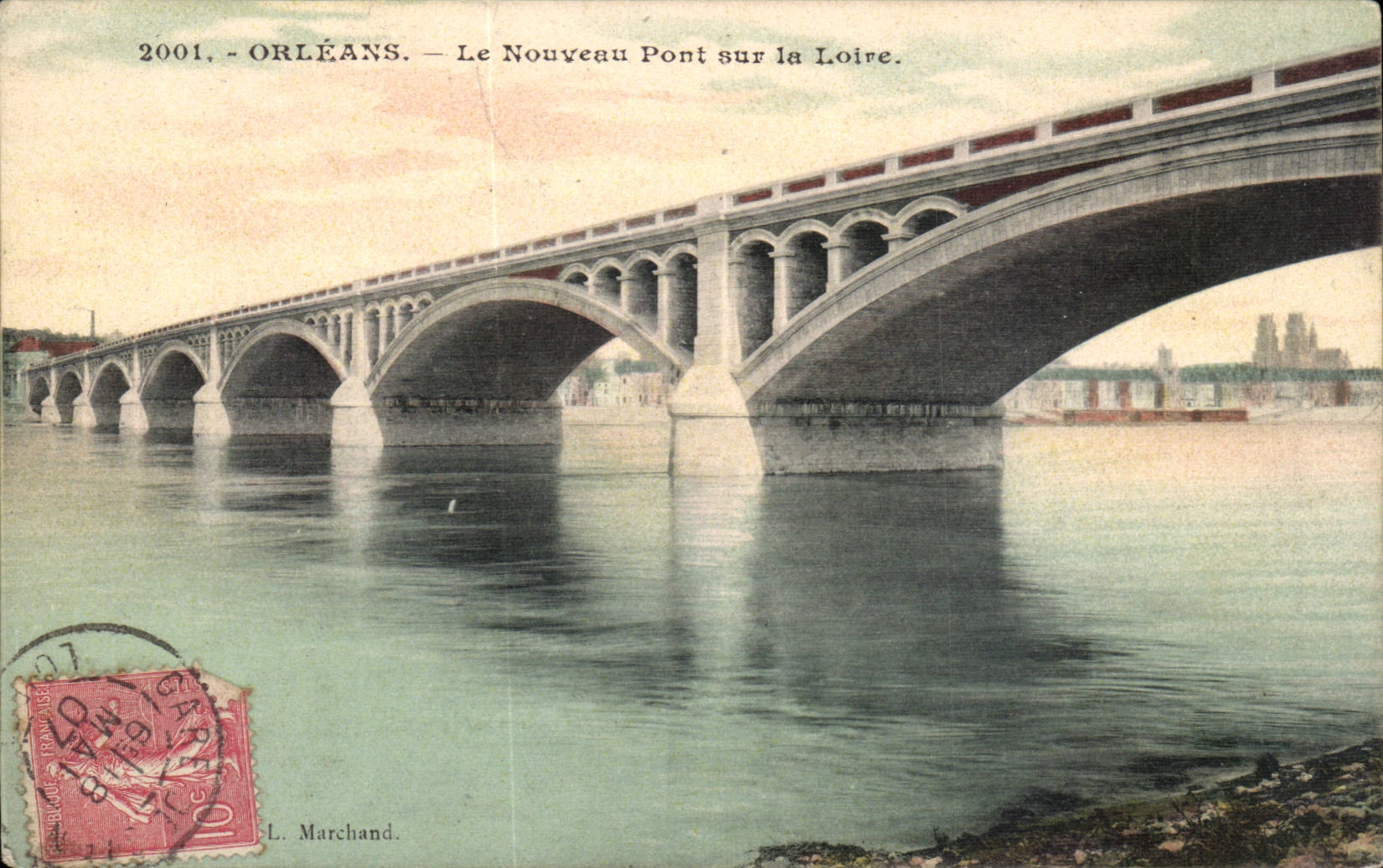 Orleans CPA the new bridge on the Loire