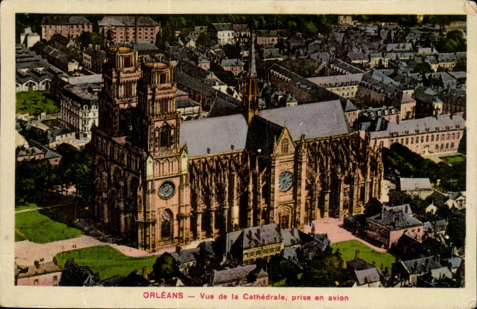 Orleans CPA Seen of the cathedral taken in the plane