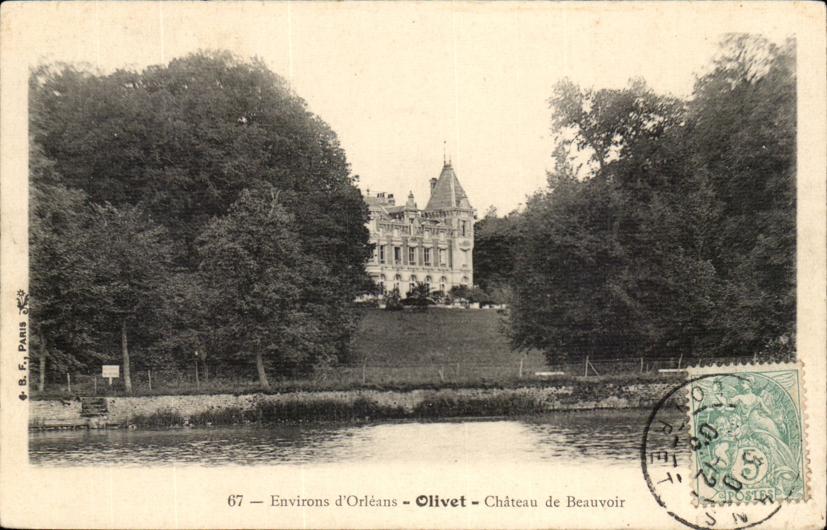 Surroundings of Orleans CPA Castle of Beauvoir