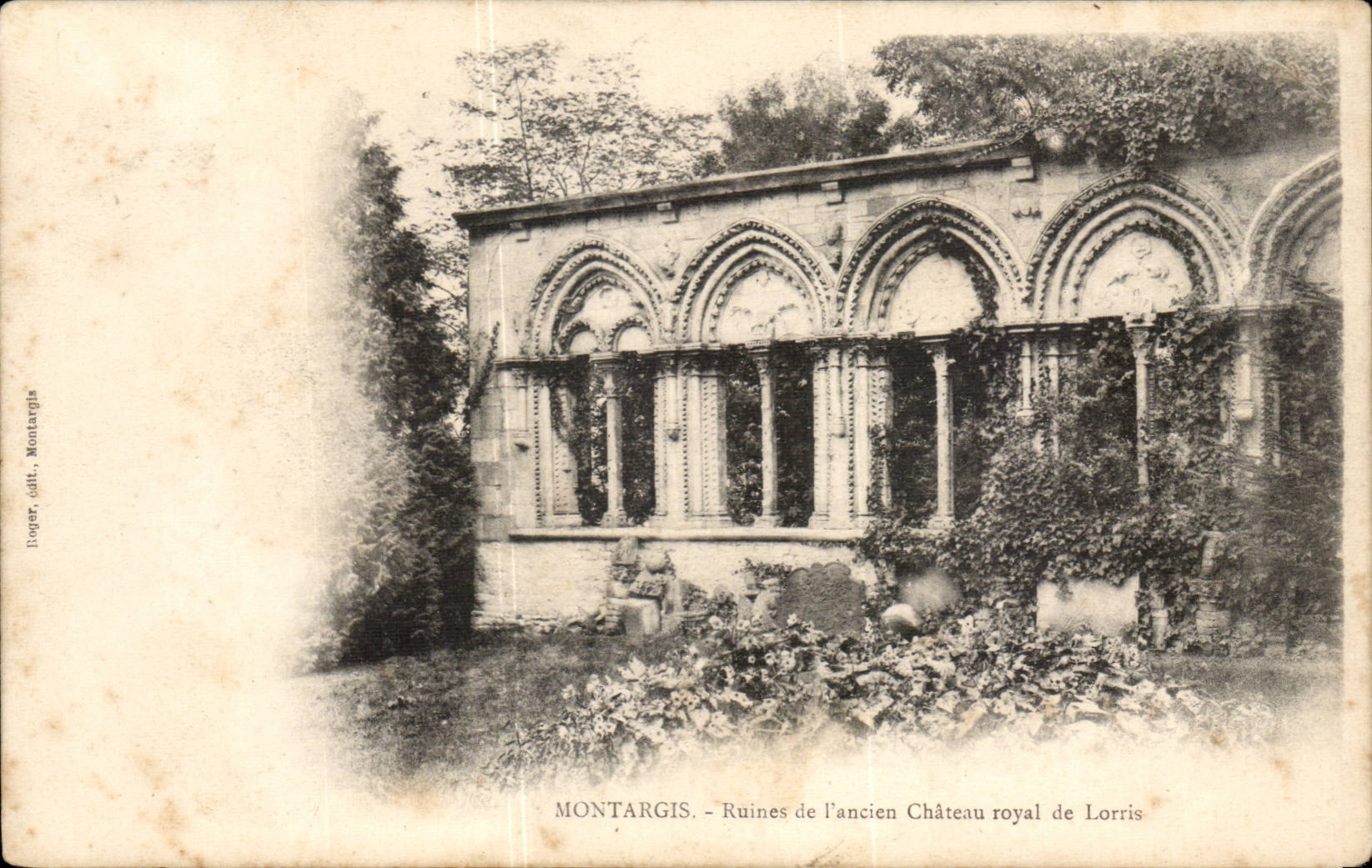 Montargis CPA Ruinen des alten koniglichen Schlosses von Lorris