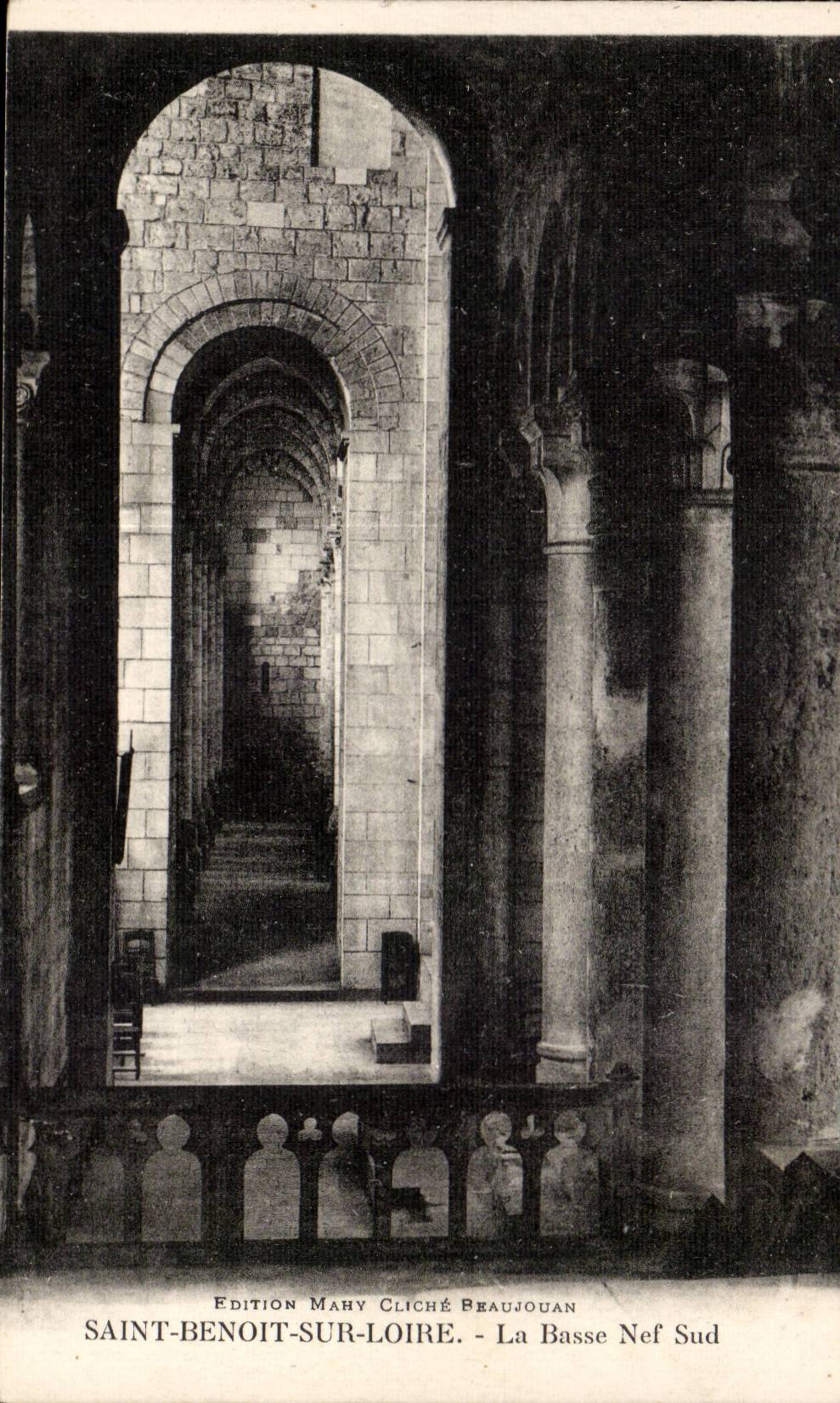 Saint Benoit on the Loire CPA the low southern nave