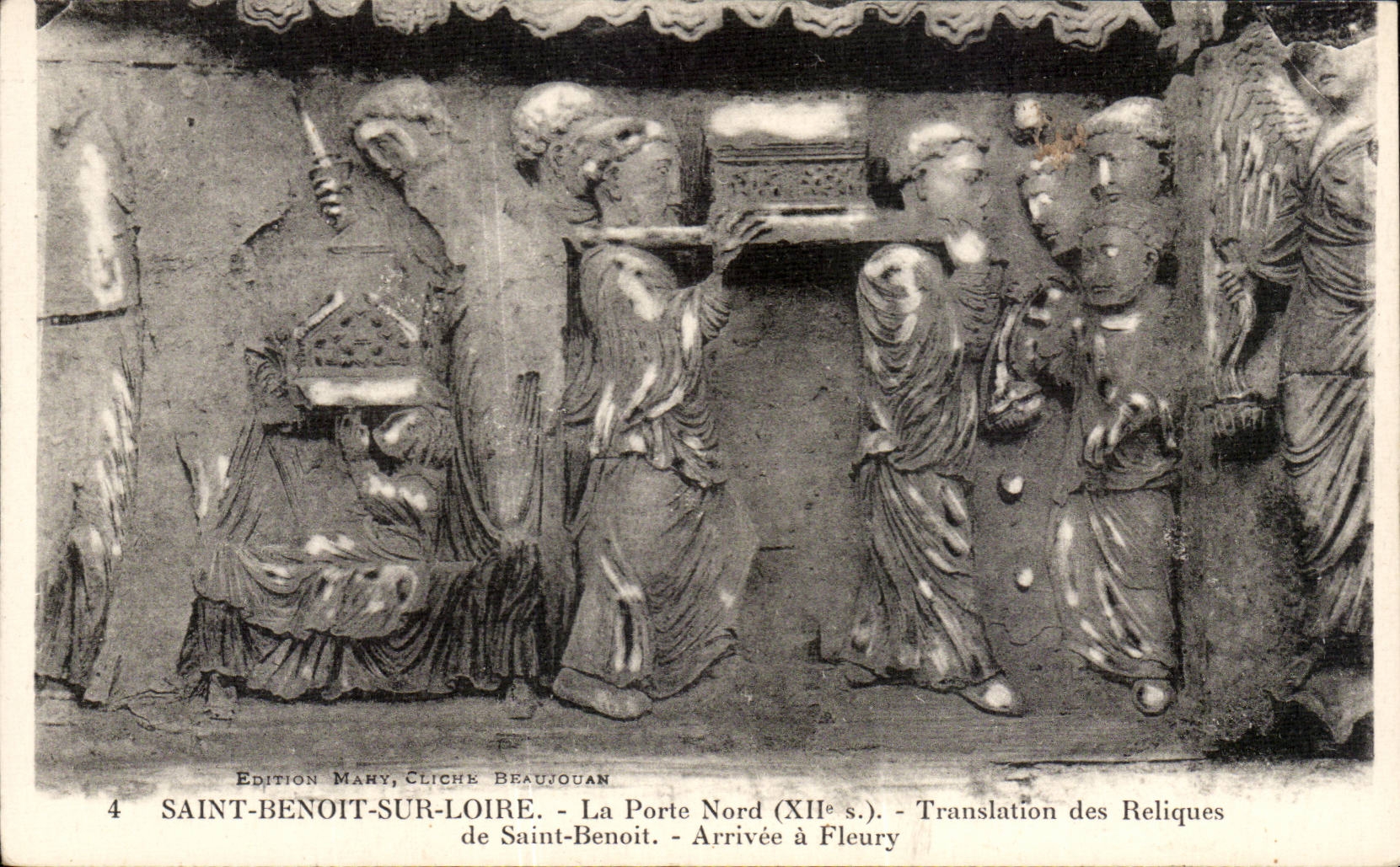 Saint Benoit on the Loire CPA the Northern door Translation of the relics of Saint Benoit Arrivee has Fleury