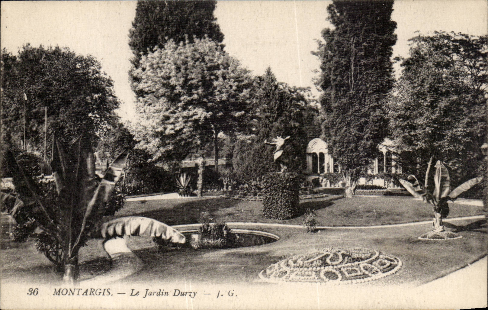 Montargis cPA der Durzy Garten