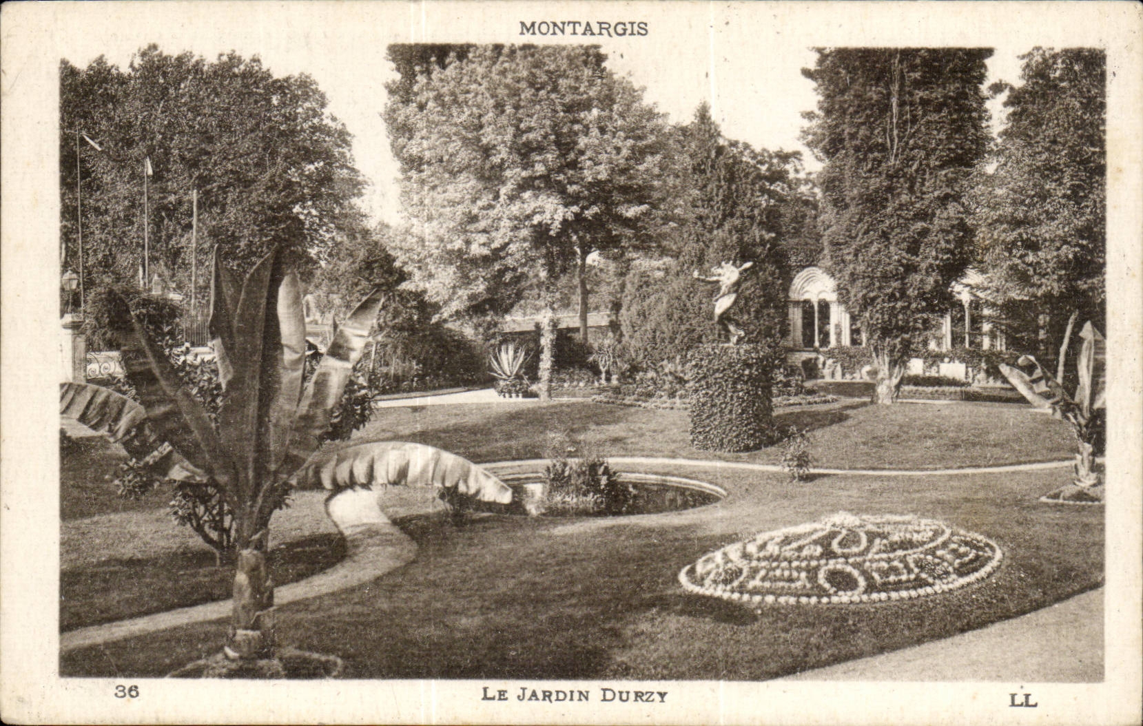 Montargis cPA der Durzy Garten