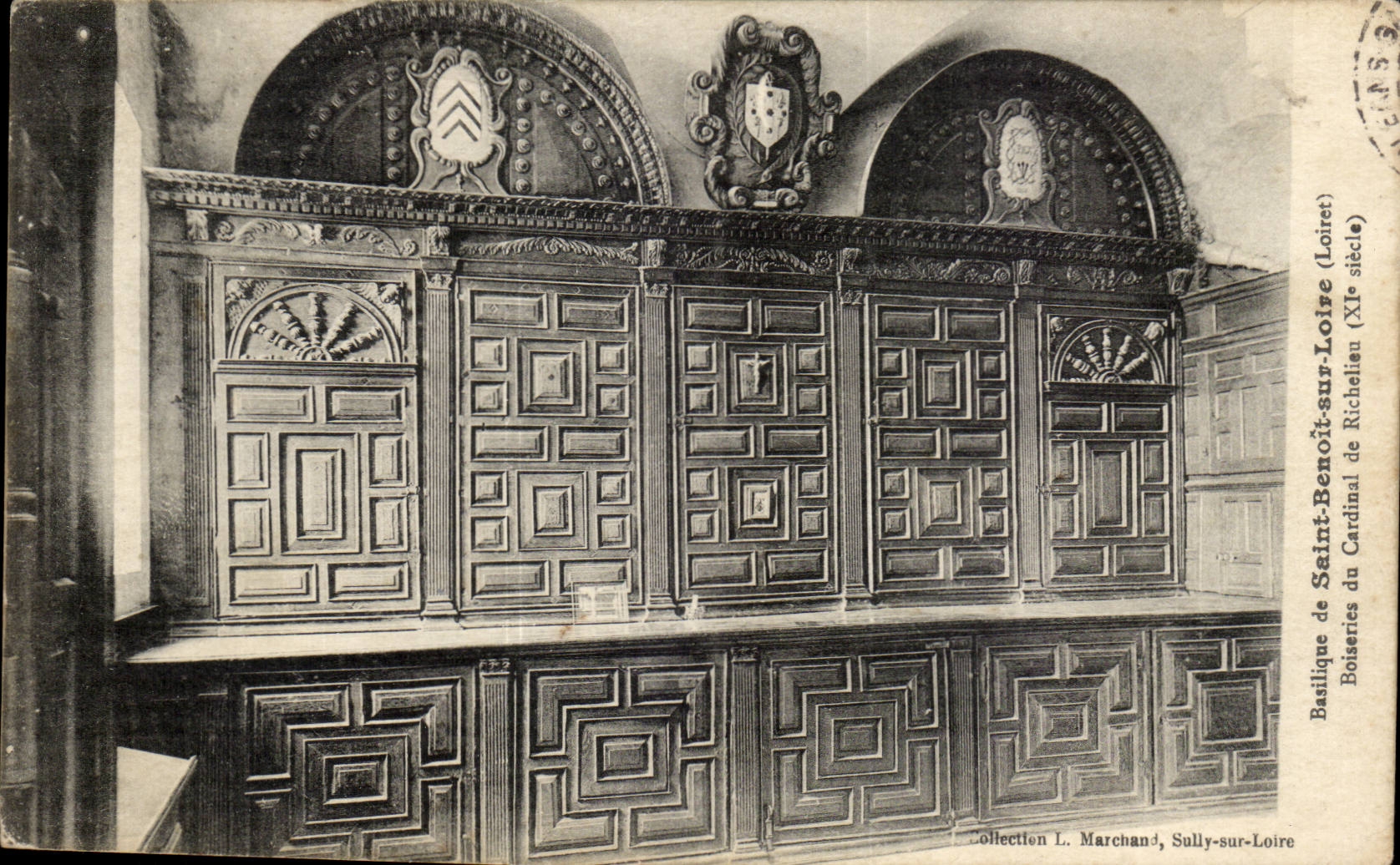 CPA Basilica of Saint Benoit on the Loire Woodworks of the cardinal of Richelieu